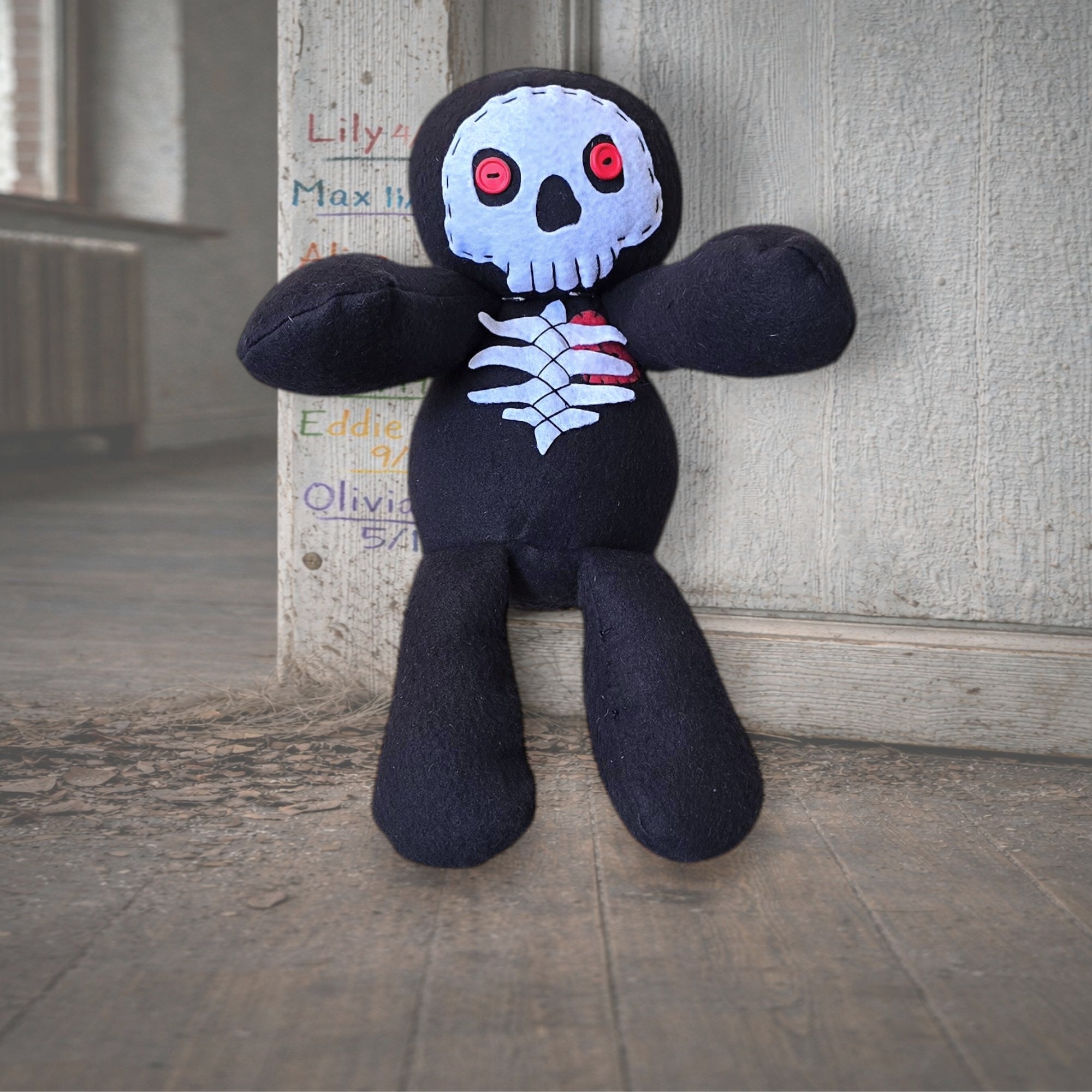 Handmade Gothic Plush Doll | Orphan Asylum Gothling Intake # 1001