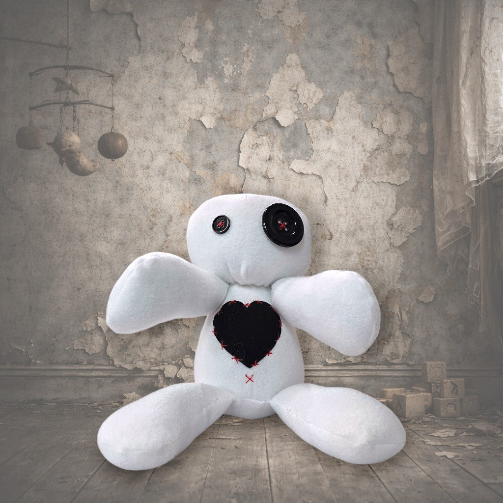 Handmade Gothic Plush Doll | Orphan Asylum Gothling Intake # 1017