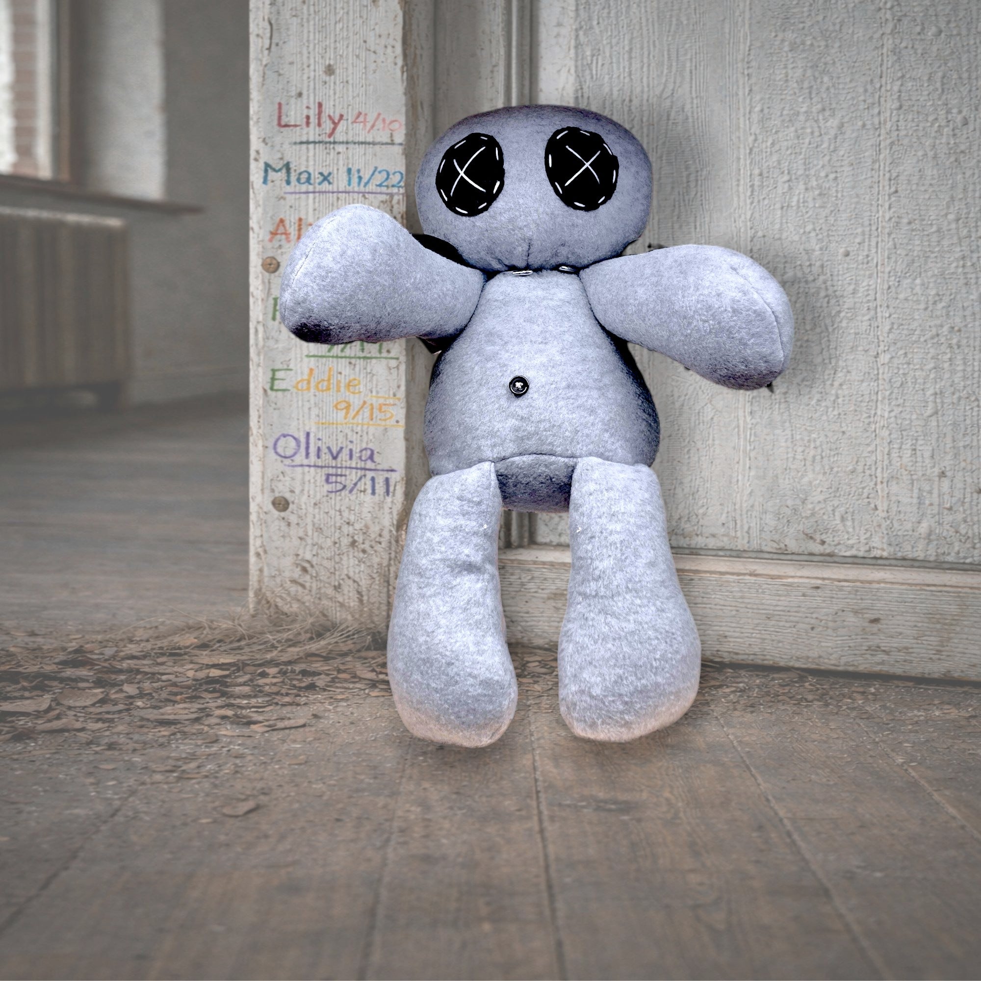 Handmade Creepy Gothic Plush Doll | Orphan Asylum Gothling Intake #1031