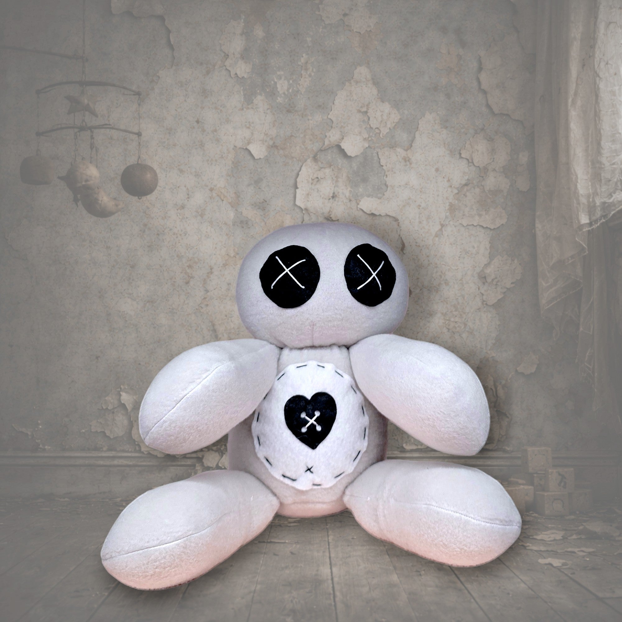 Handmade Creepy Gothic Plush Doll | Orphan Asylum Gothling Intake #1073