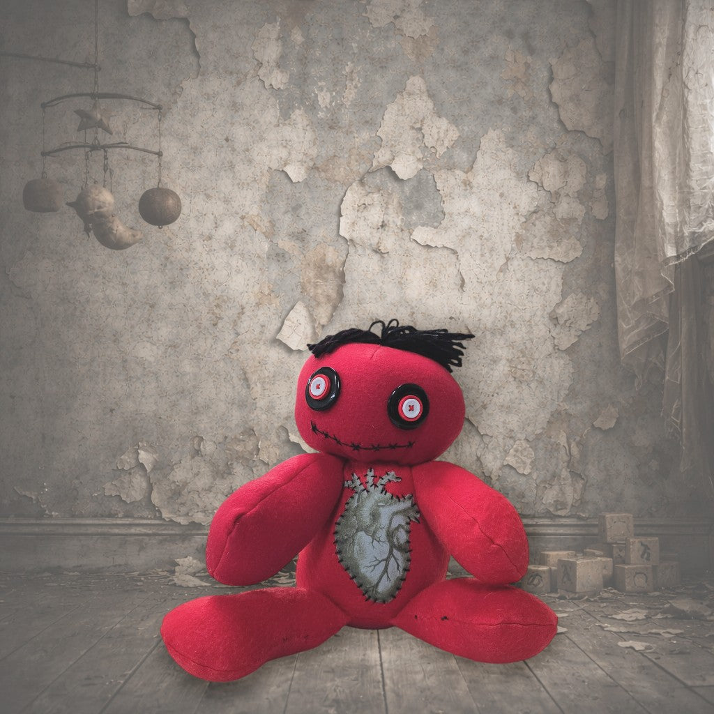 Handmade Gothic Plush Doll | Orphan Asylum Gothling Intake # 1082