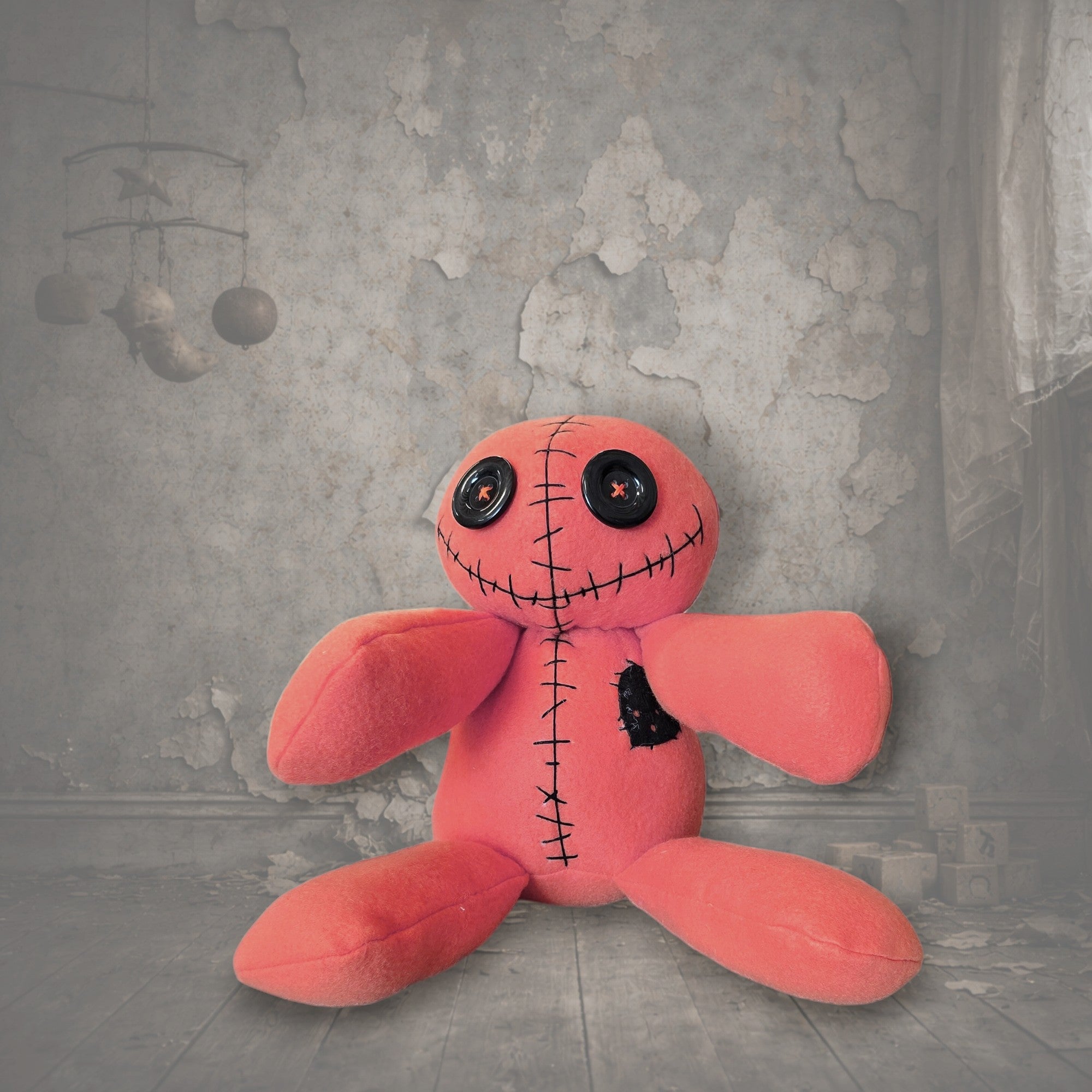 Handmade Creepy Gothic Plush Doll | Orphan Asylum Gothling Intake #1090