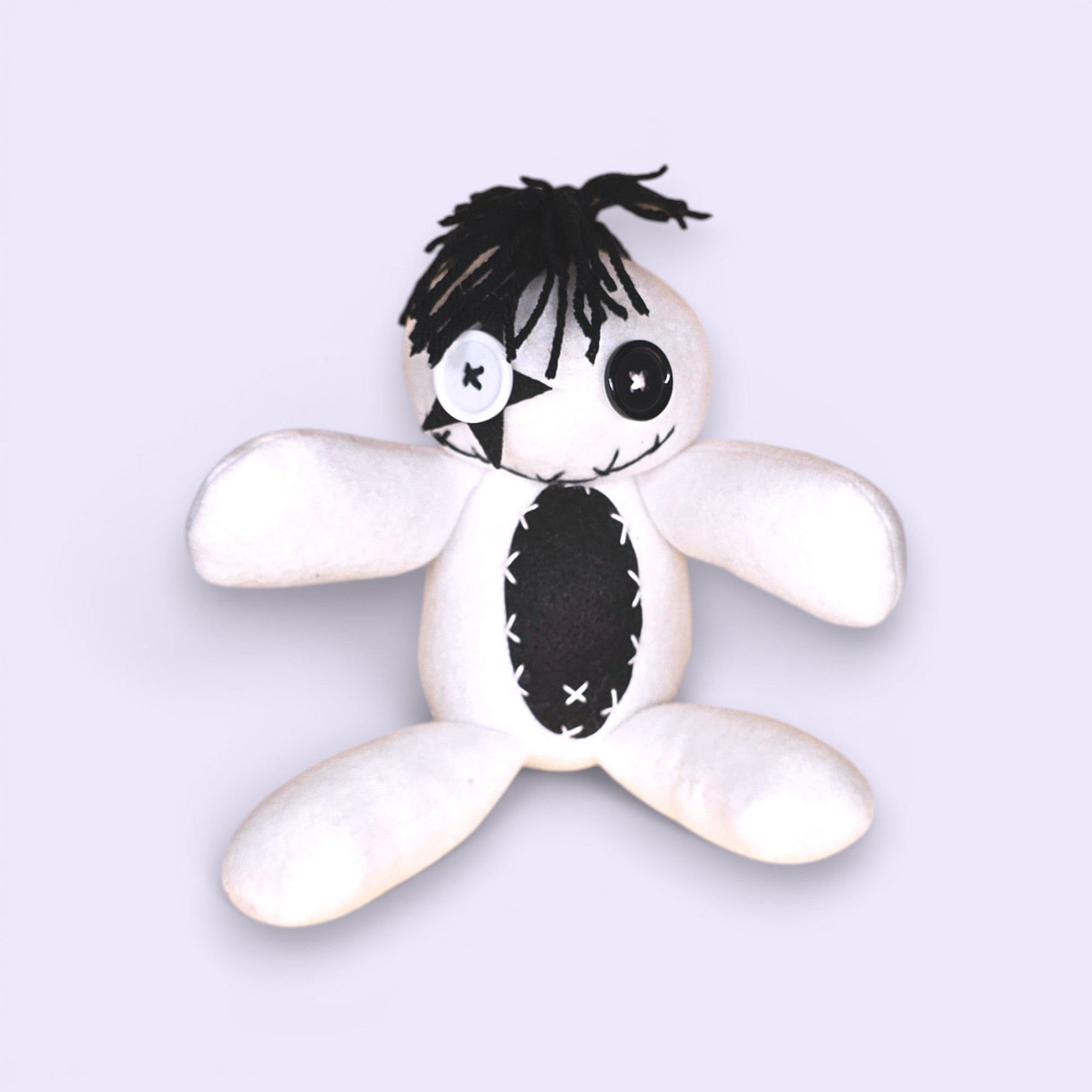 Handmade Creepy Gothic Plush Doll | Orphan Asylum Gothling Intake # 1102
