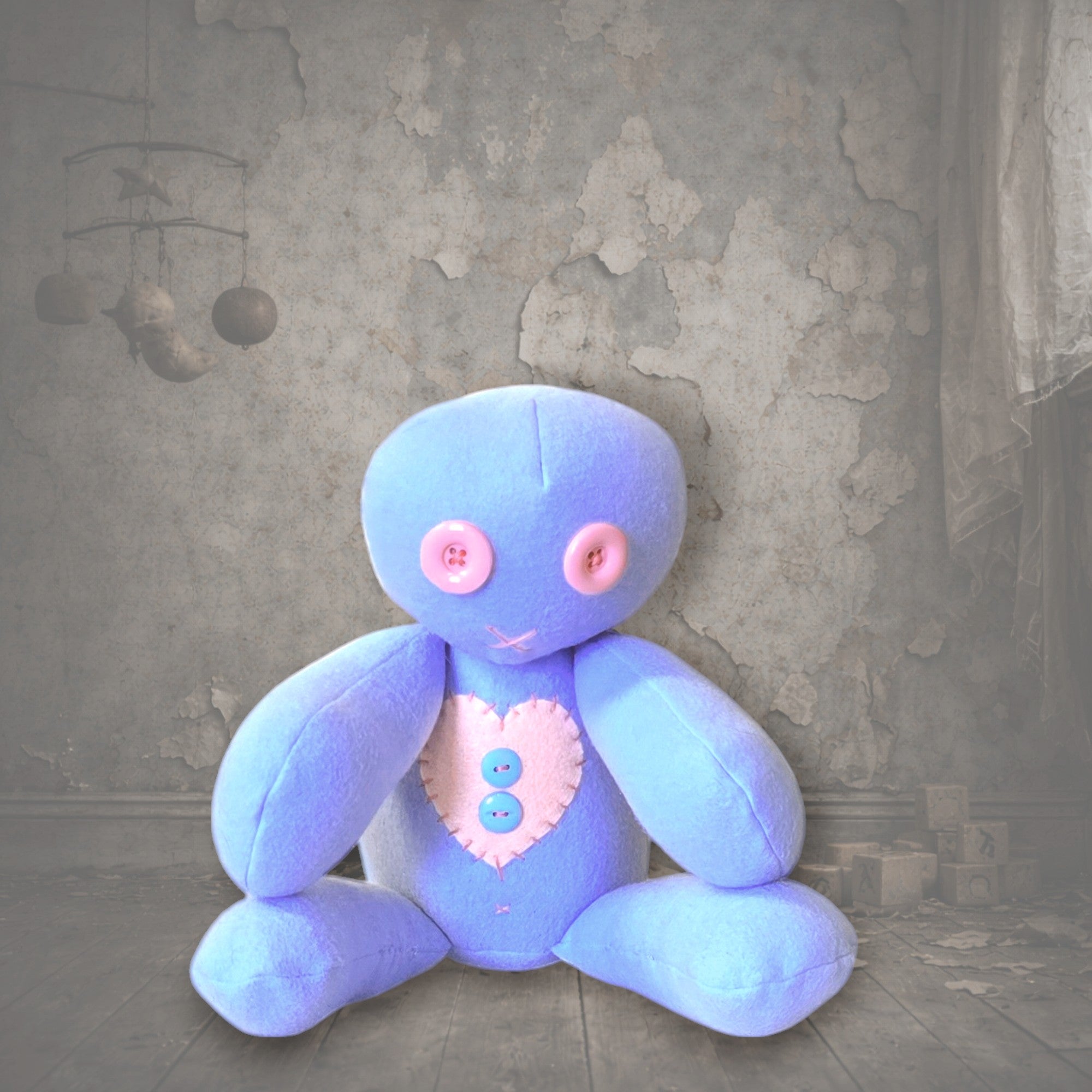 handmade gothic doll creepy plush gothling