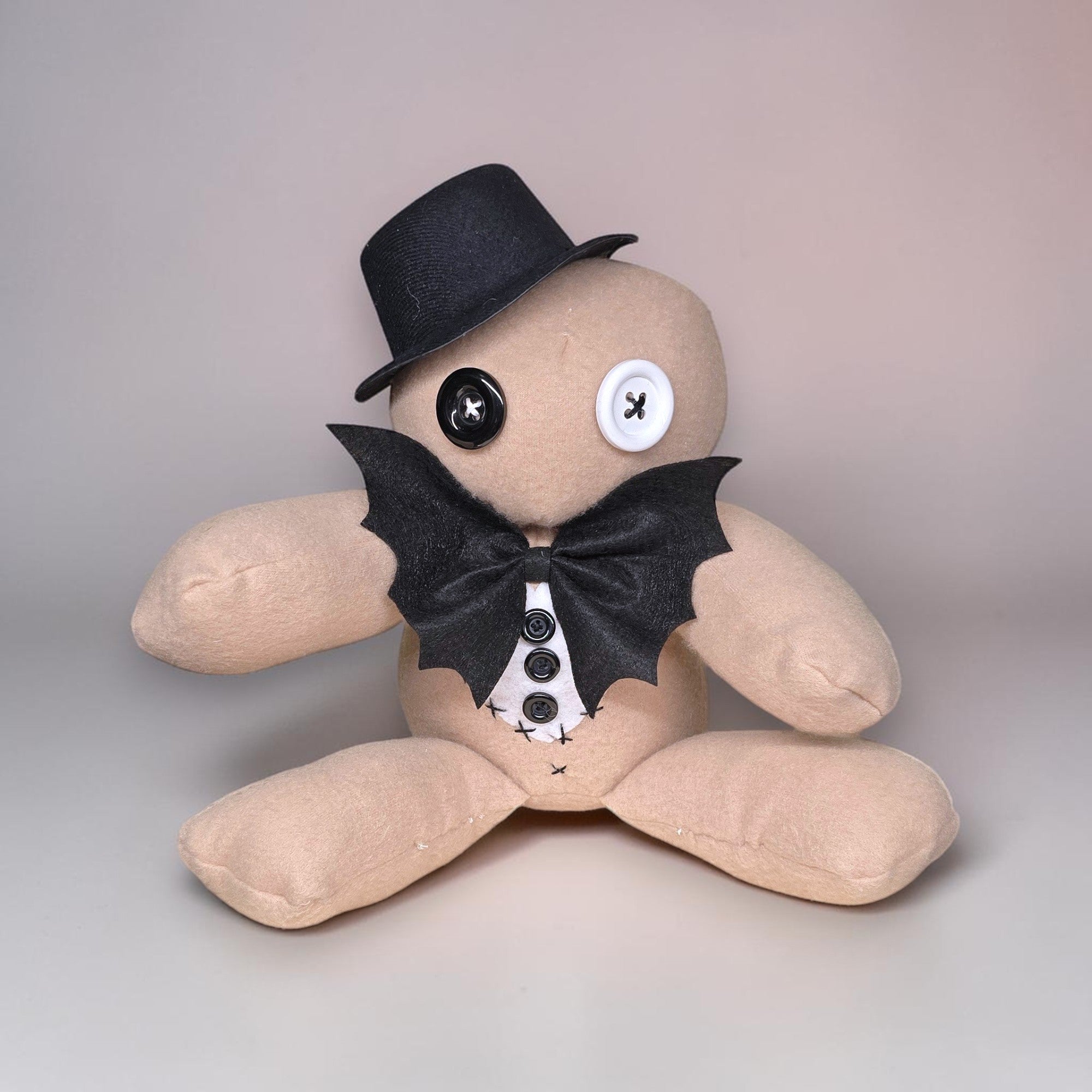 Handmade Creepy Gothic Plush Doll | Orphan Asylum Gothling Intake # 1120