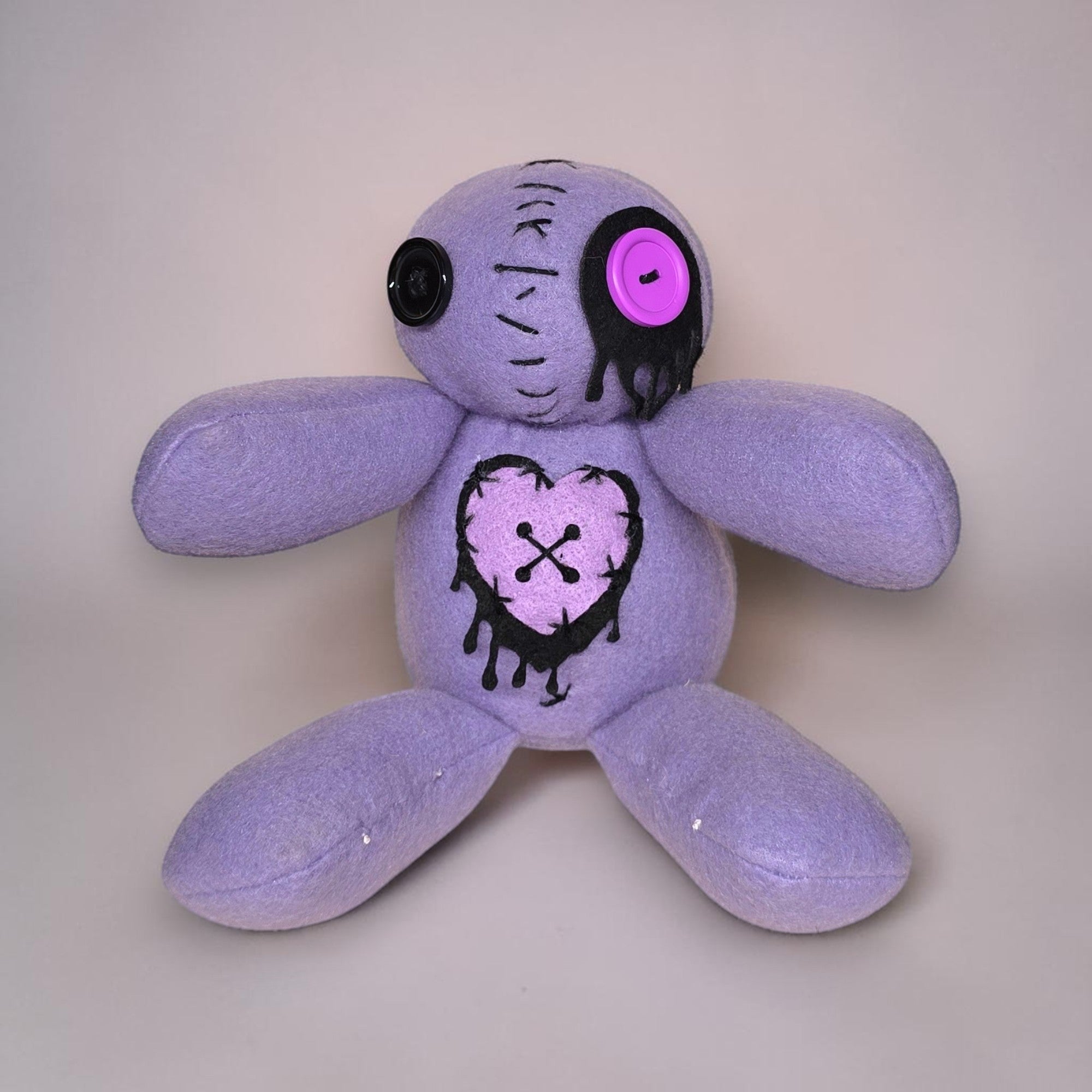 Handmade Creepy Gothic Plush Doll | Orphan Asylum Gothling Intake # 1121