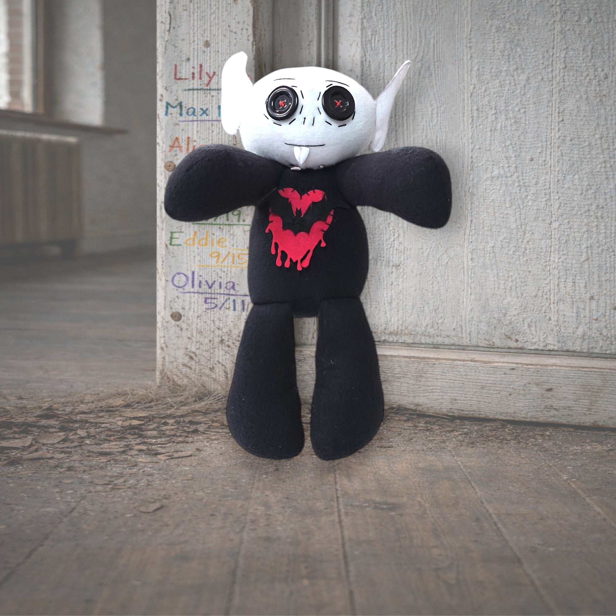 Handmade Creepy Gothic Plush Doll | Orphan Asylum Gothling Intake # 1139