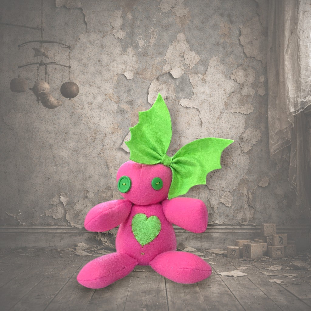 Handmade Creepy Gothic Plush Doll | Orphan Asylum Gothling Intake # 1142