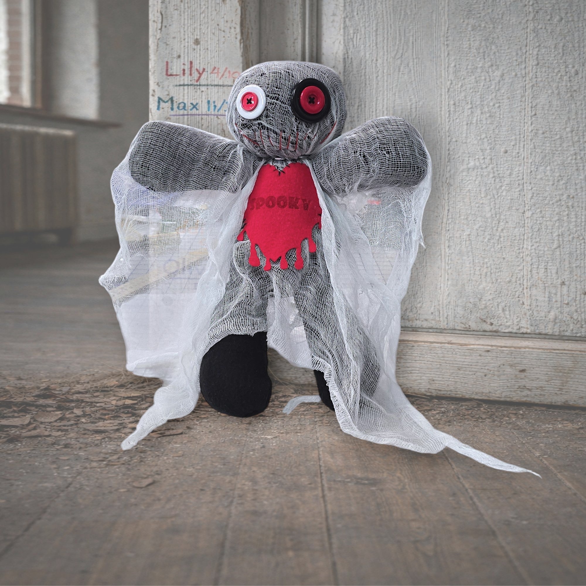 Handmade Gothic Plush Doll | Orphan Asylum Gothling Intake # 1253