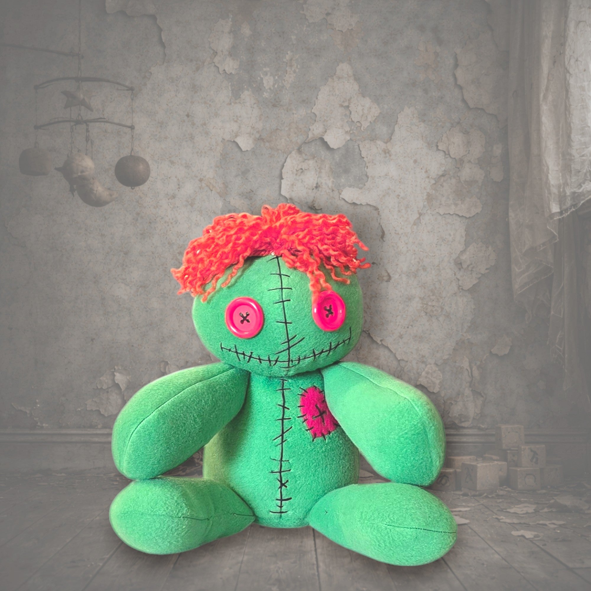 handmade gothic doll creepy plush gothling