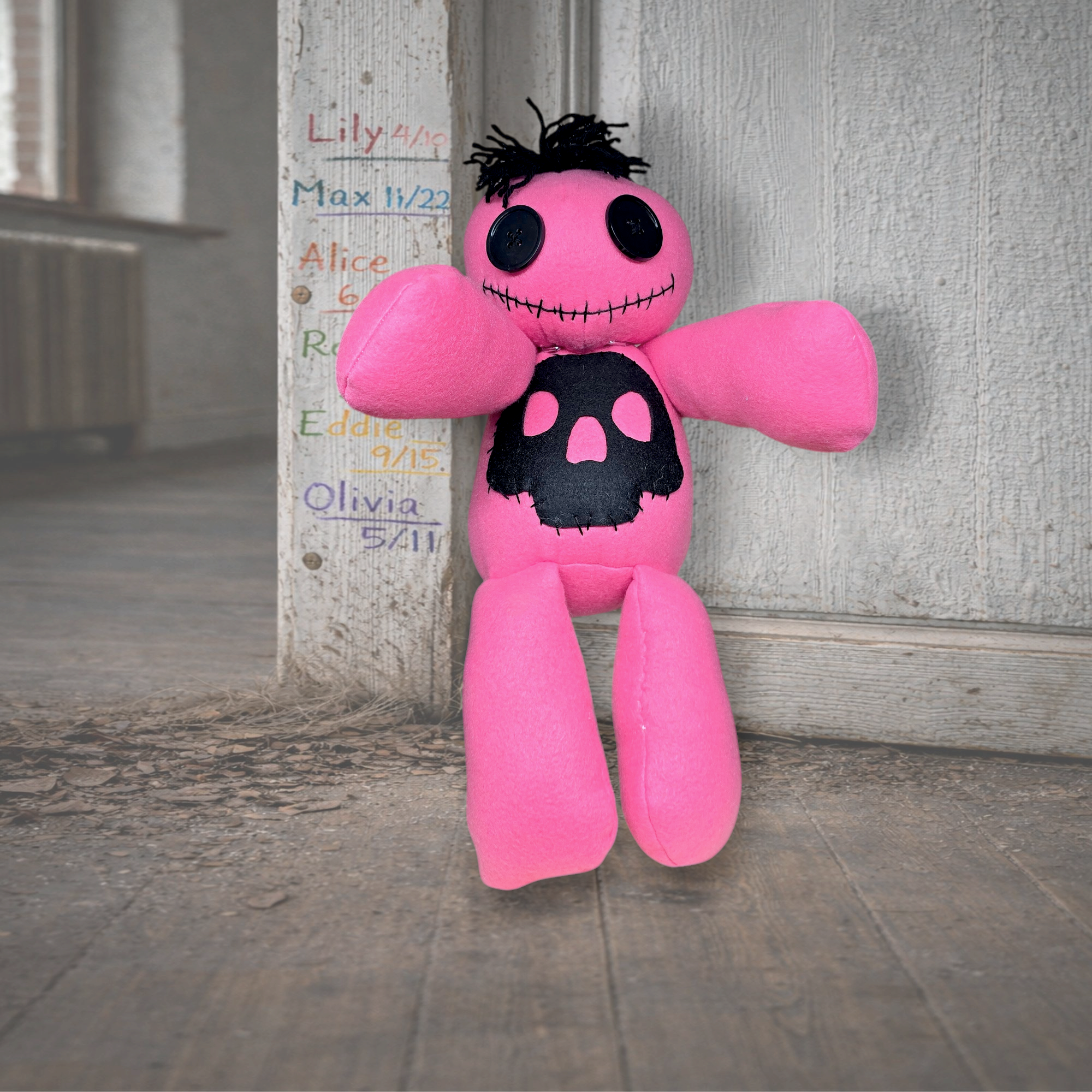 Handmade Creepy Gothic Plush Doll | Orphan Asylum Gothling Intake # 1168