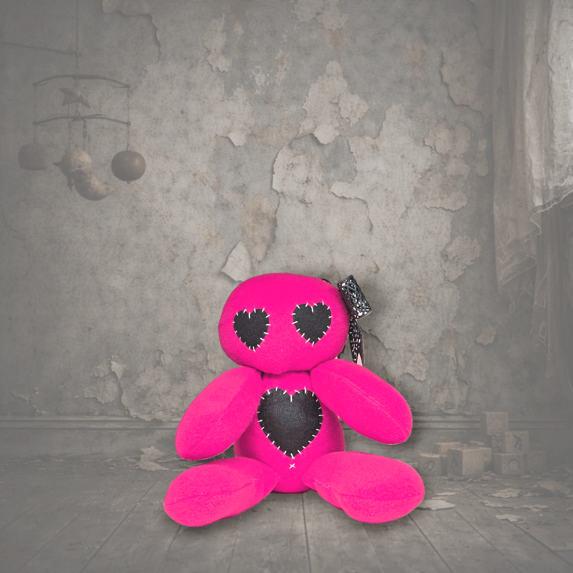 Handmade Creepy Gothic Plush Doll | Orphan Asylum Gothling Intake # 1178