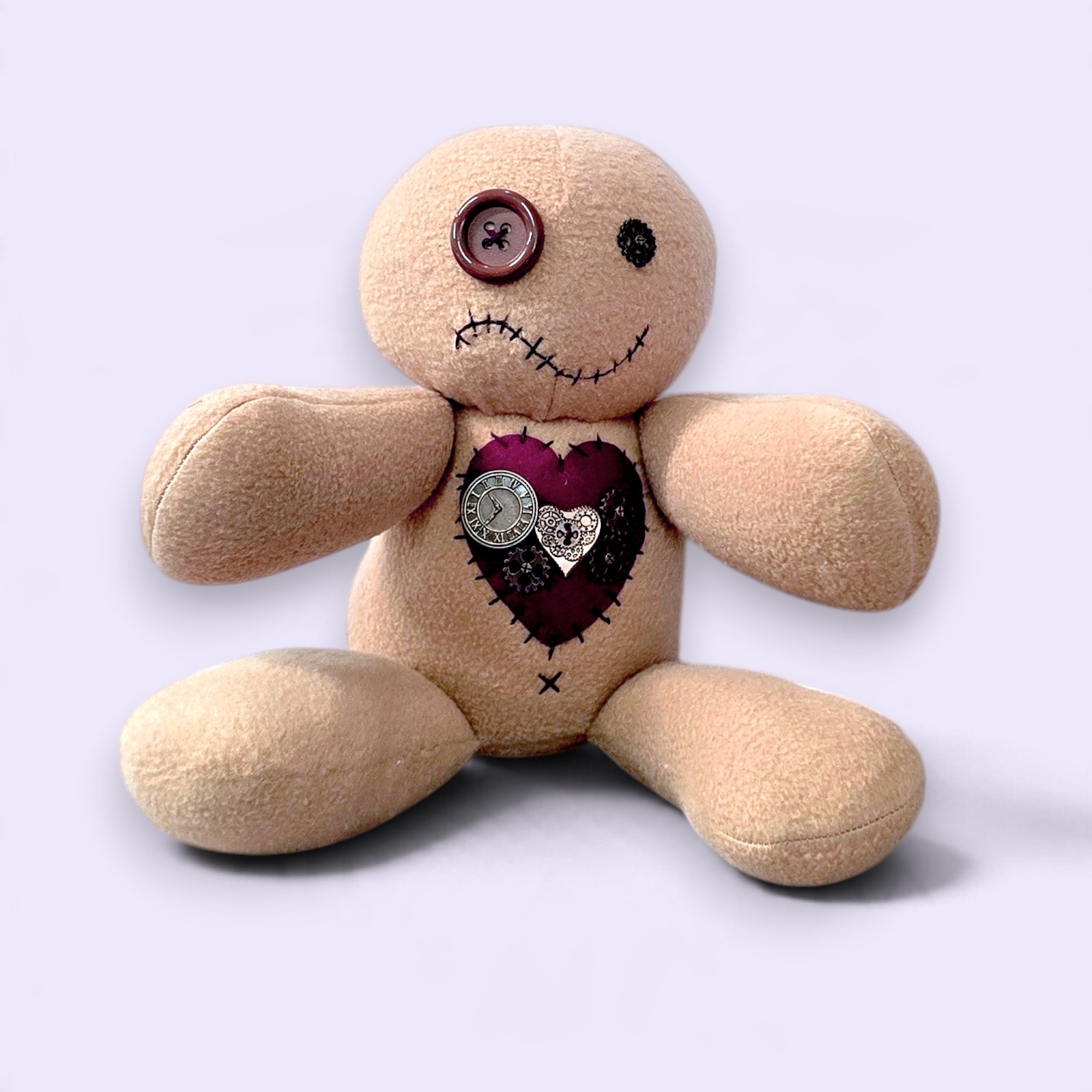 Handmade Creepy Gothic Plush Doll | Orphan Asylum Gothling Intake # 1183