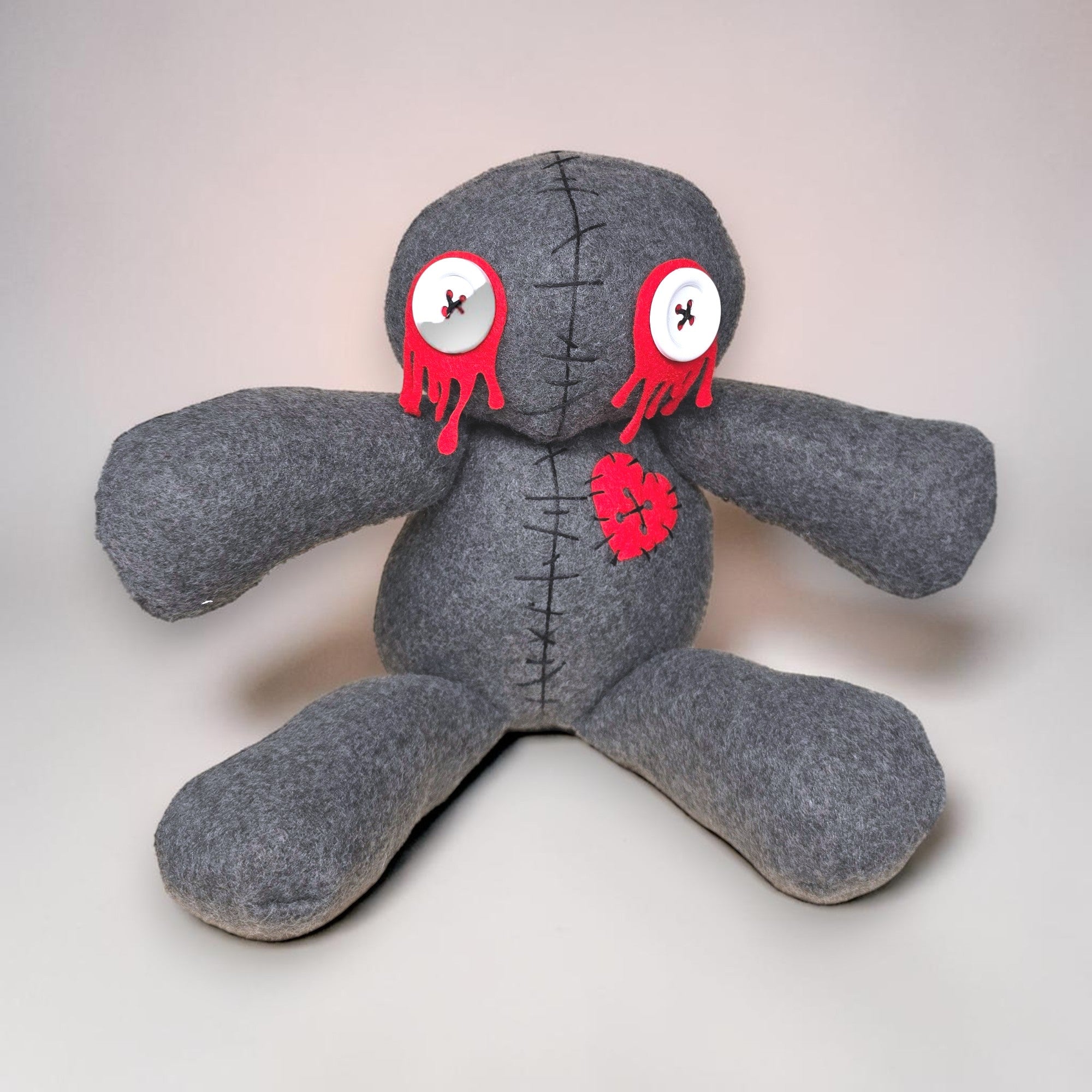 Handmade Creepy Gothic Plush Doll | Orphan Asylum Gothling Intake # 1191