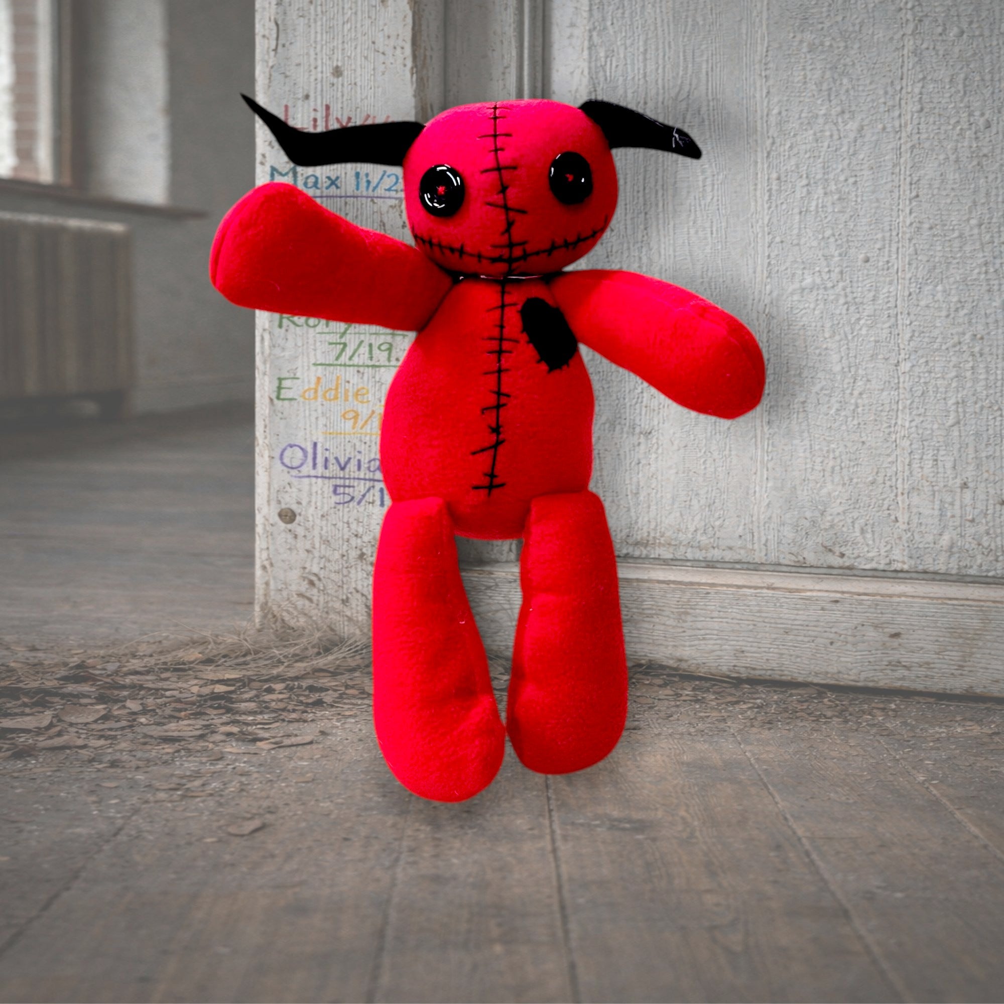 Handmade Creepy Gothic Plush Doll | Orphan Asylum Gothling Intake # 1198