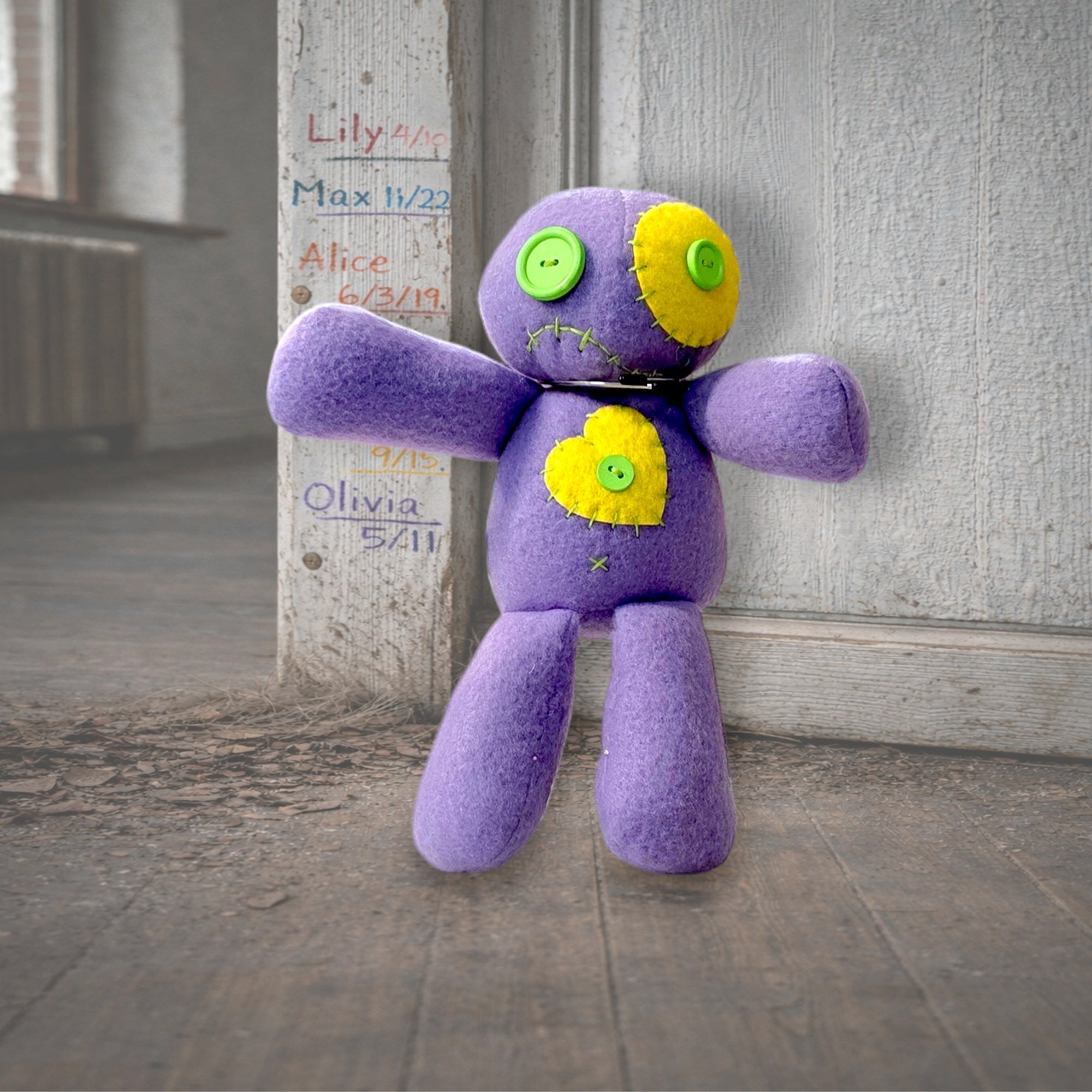 Handmade Creepy Gothic Plush Doll | Orphan Asylum Gothling Intake #1205