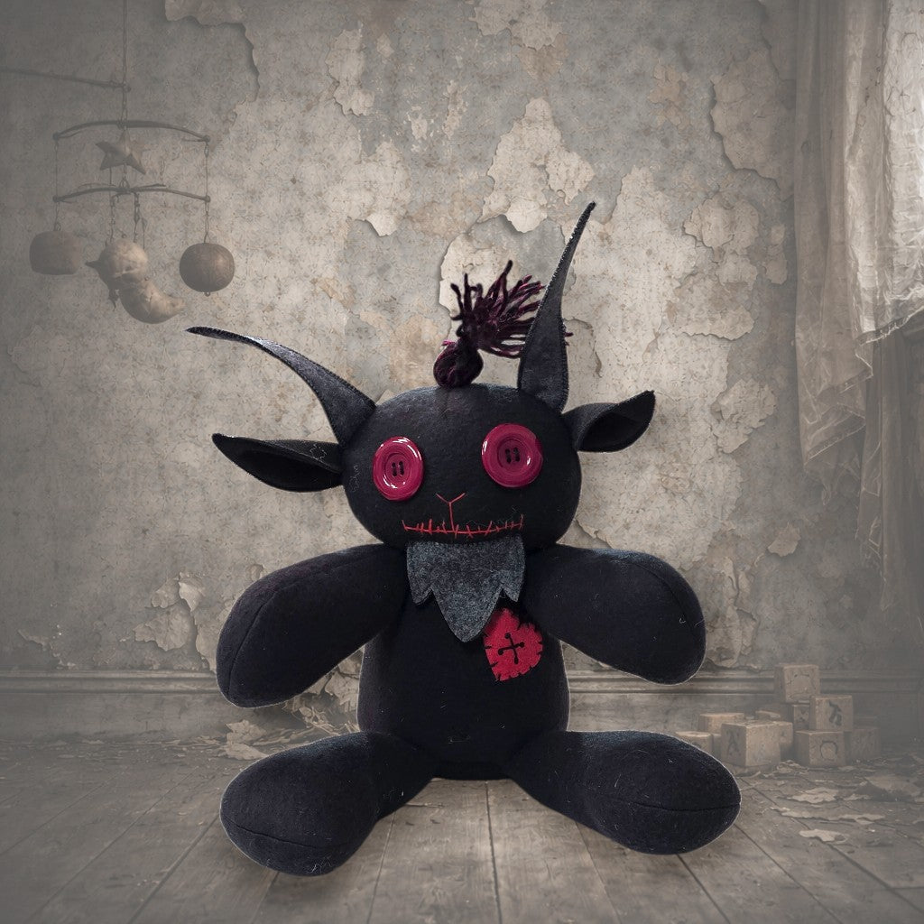 Handmade Creepy Gothic Plush Doll | Orphan Asylum Gothling Intake # 1127
