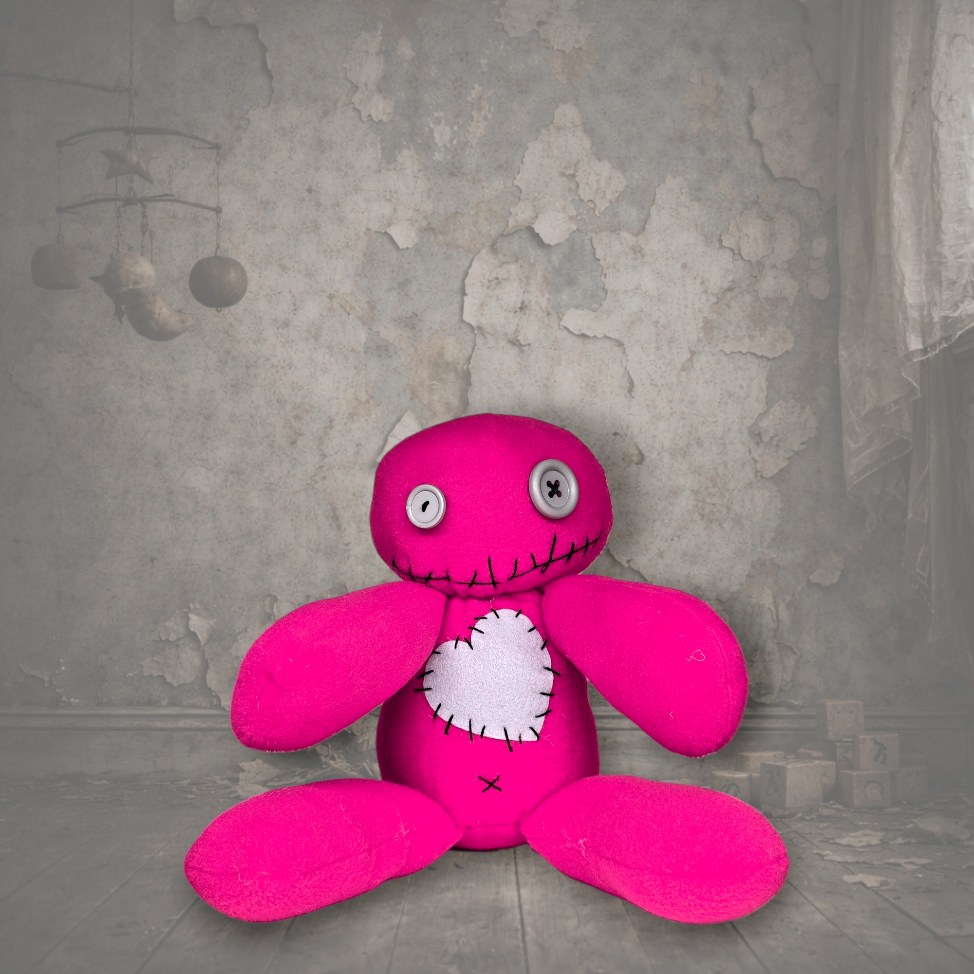 Handmade Creepy Gothic Plush Doll | Orphan Asylum Gothling Intake # 1243
