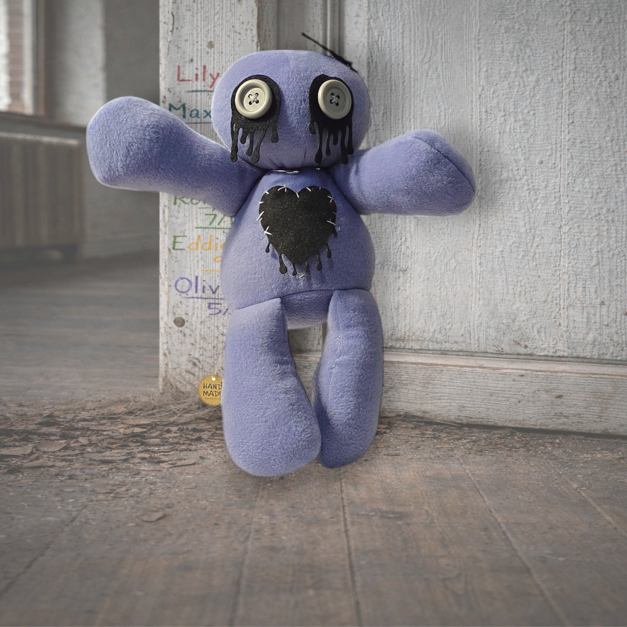 Handmade Creepy Gothic Plush Doll | Orphan Asylum Gothling Intake #1245