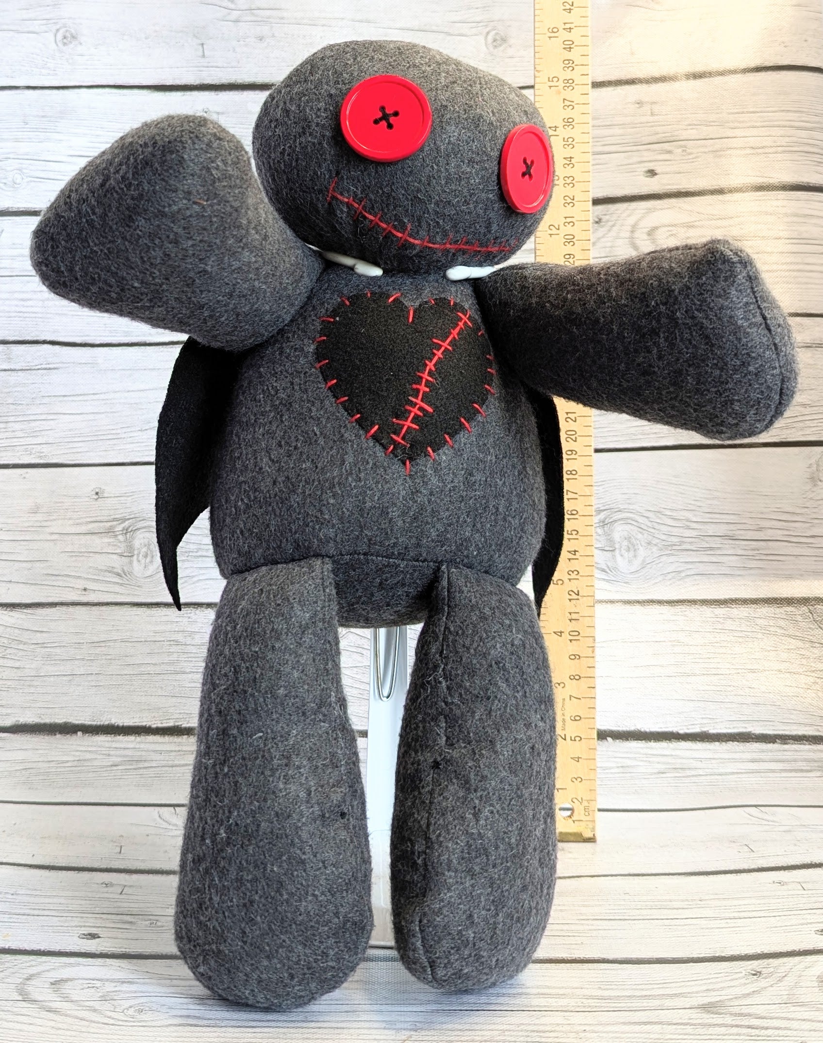 Handmade gothic orphan doll from the Orphan Asylum