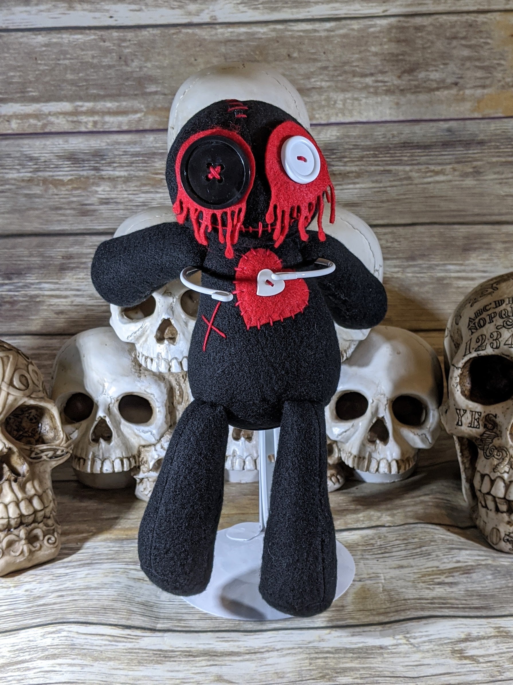 Handmade Creepy Gothic Plush Doll | Orphan Asylum Gothling Intake #1058