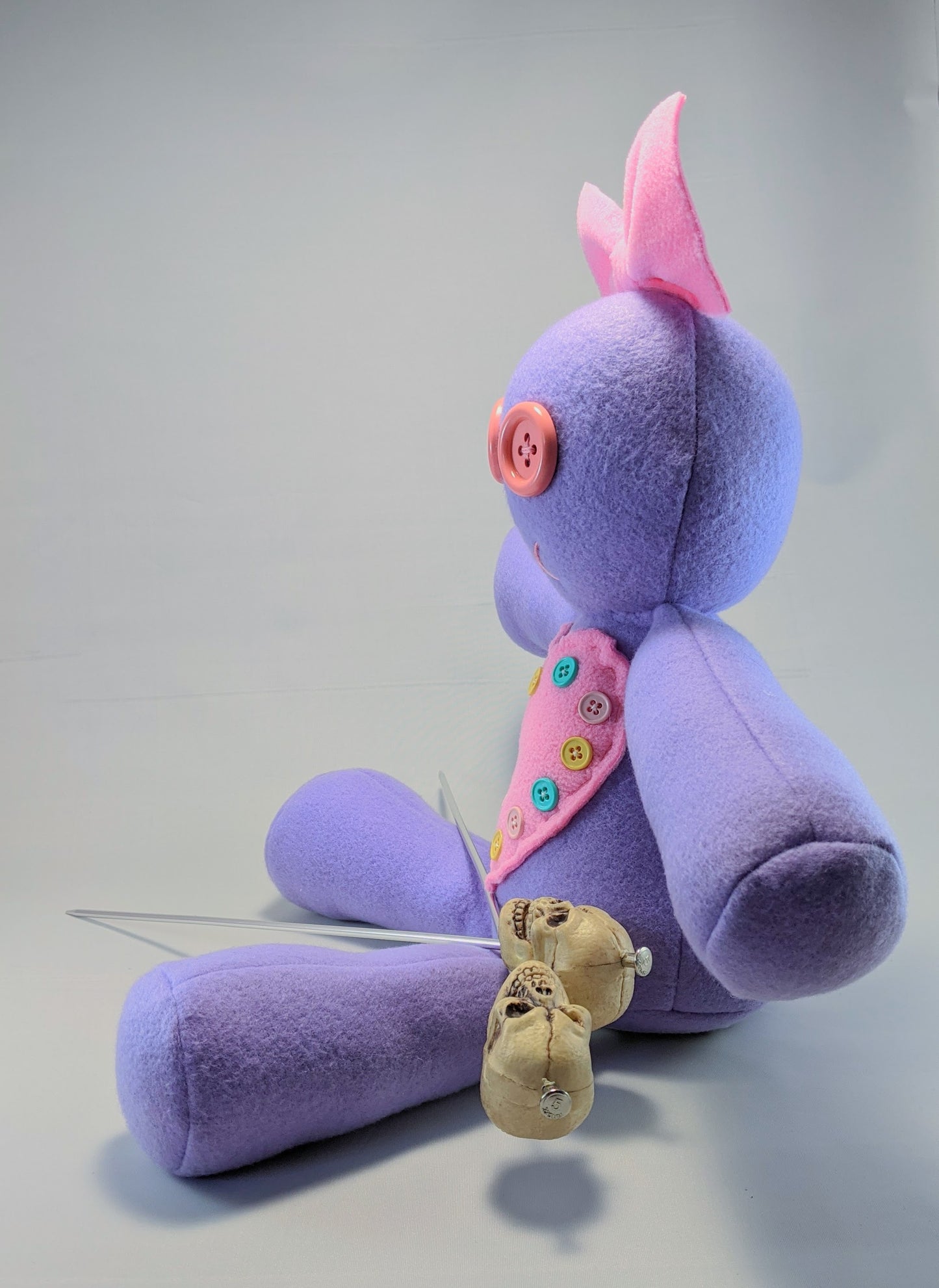 Purple and Pink Kawaii Plushie Voodoo Doll