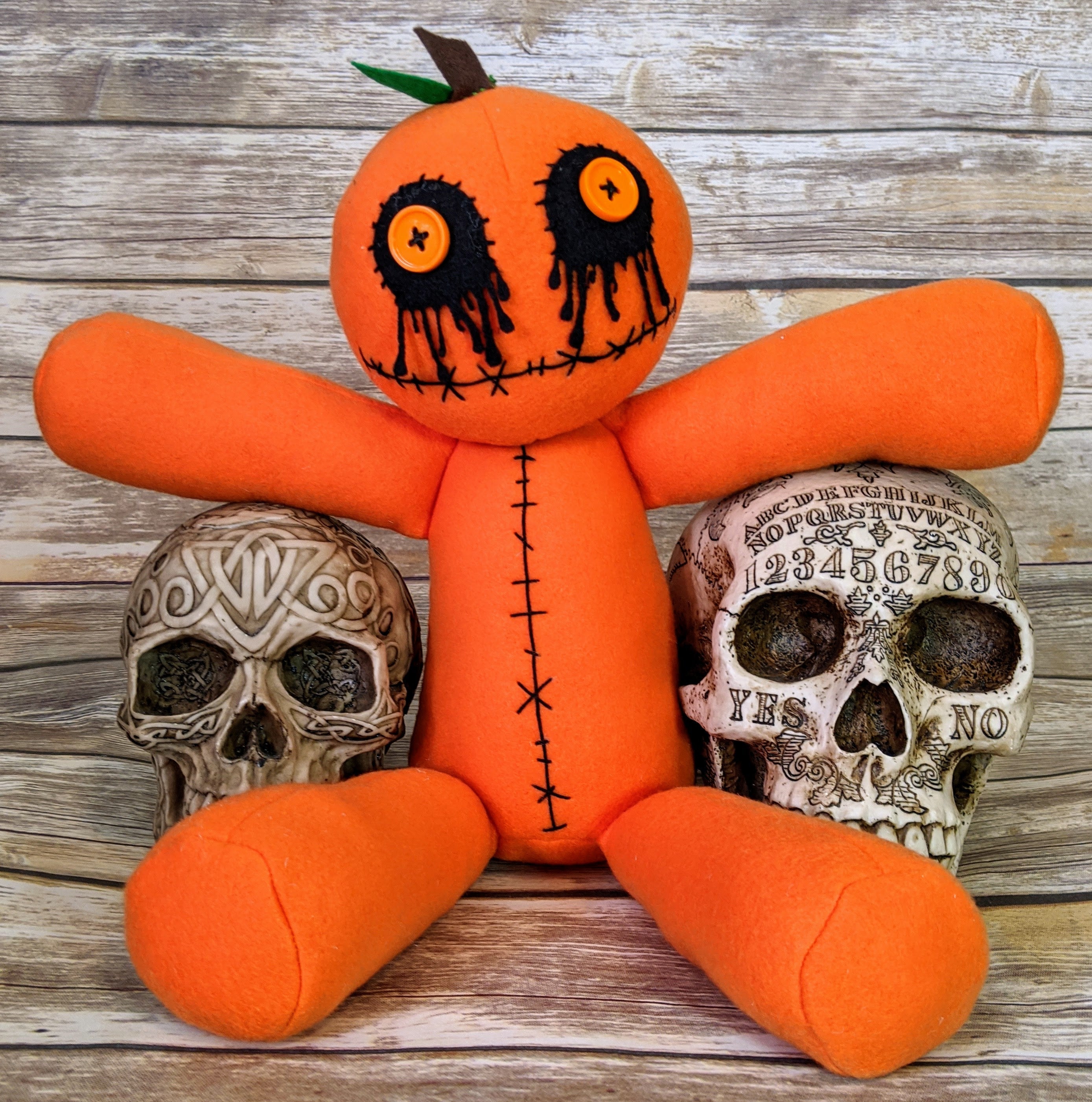 Handmade Gothic Plush Doll | Orphan Asylum Gothling Intake # 1056