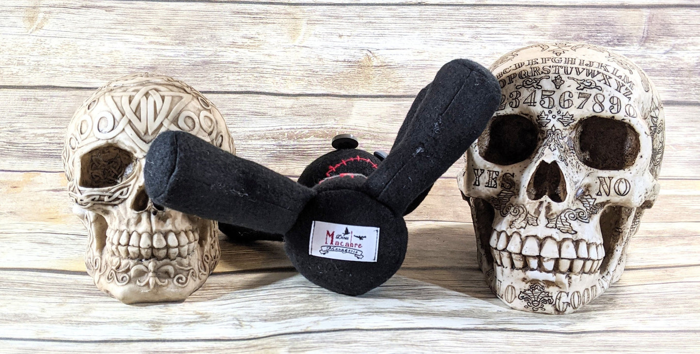Little Black and Red Voodoo Plush Kawaii Doll