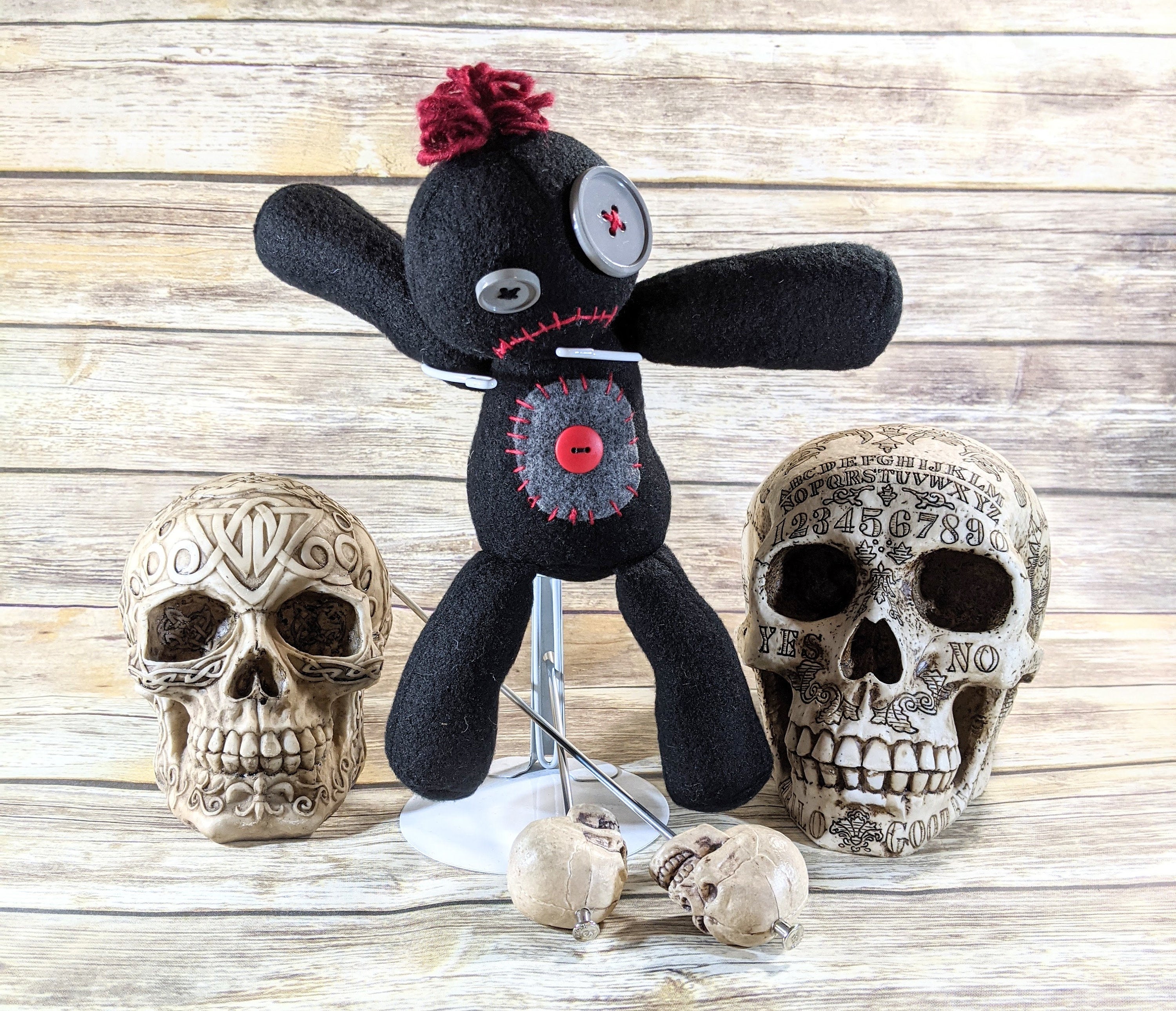 Handmade Gothic Plush Doll | Orphan Asylum Gothling Intake # 1074