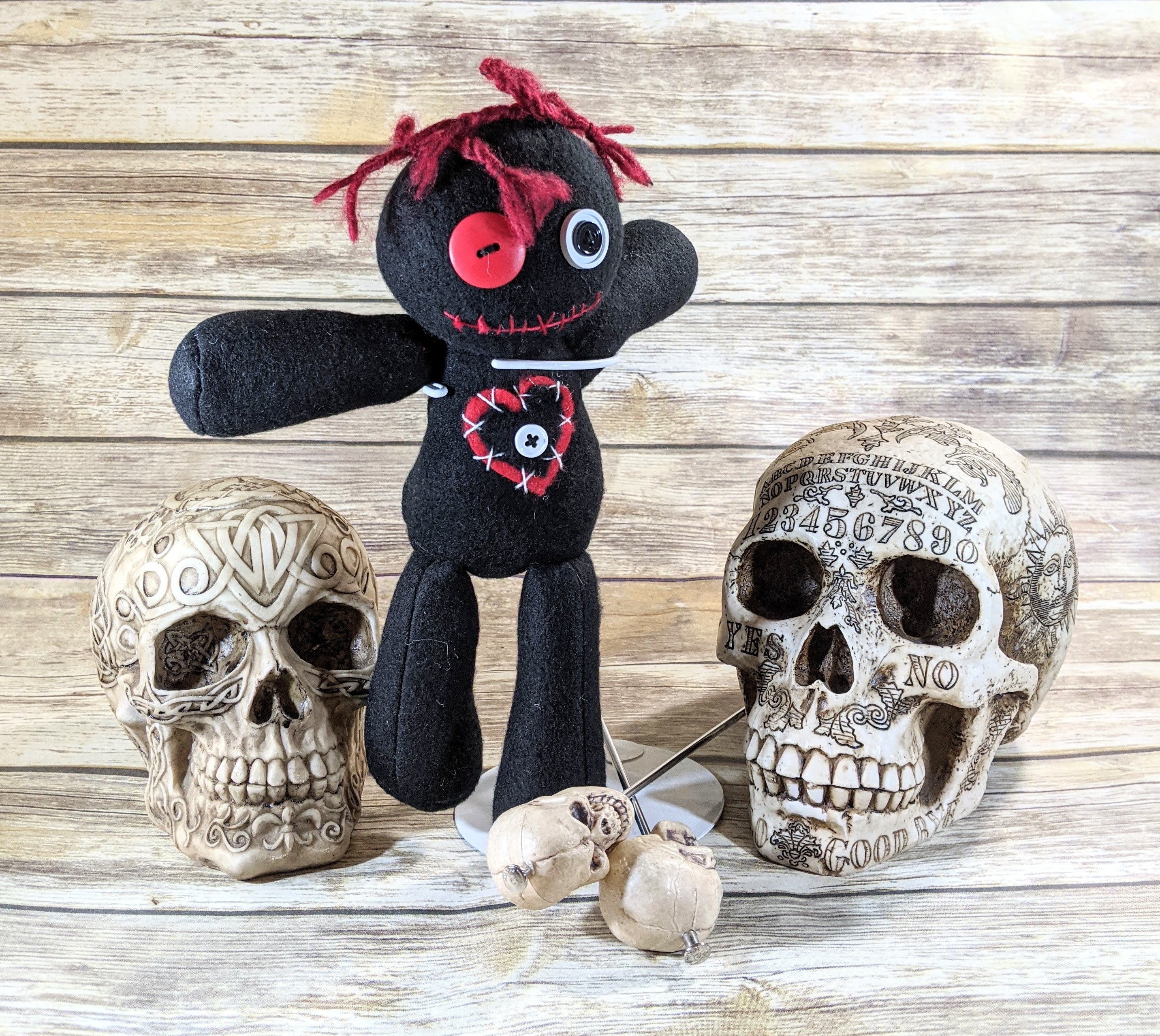 Handmade Gothic Plush Doll | Orphan Asylum Gothling Intake # 1076