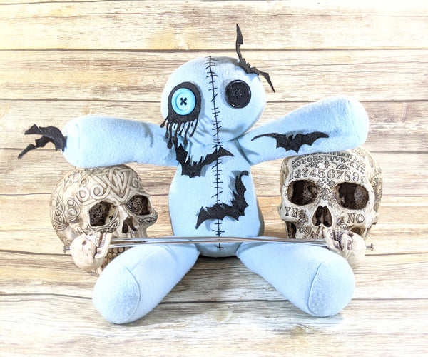 Creepy Cute Stuffed Animal Voodoo Plush Doll with Bats
