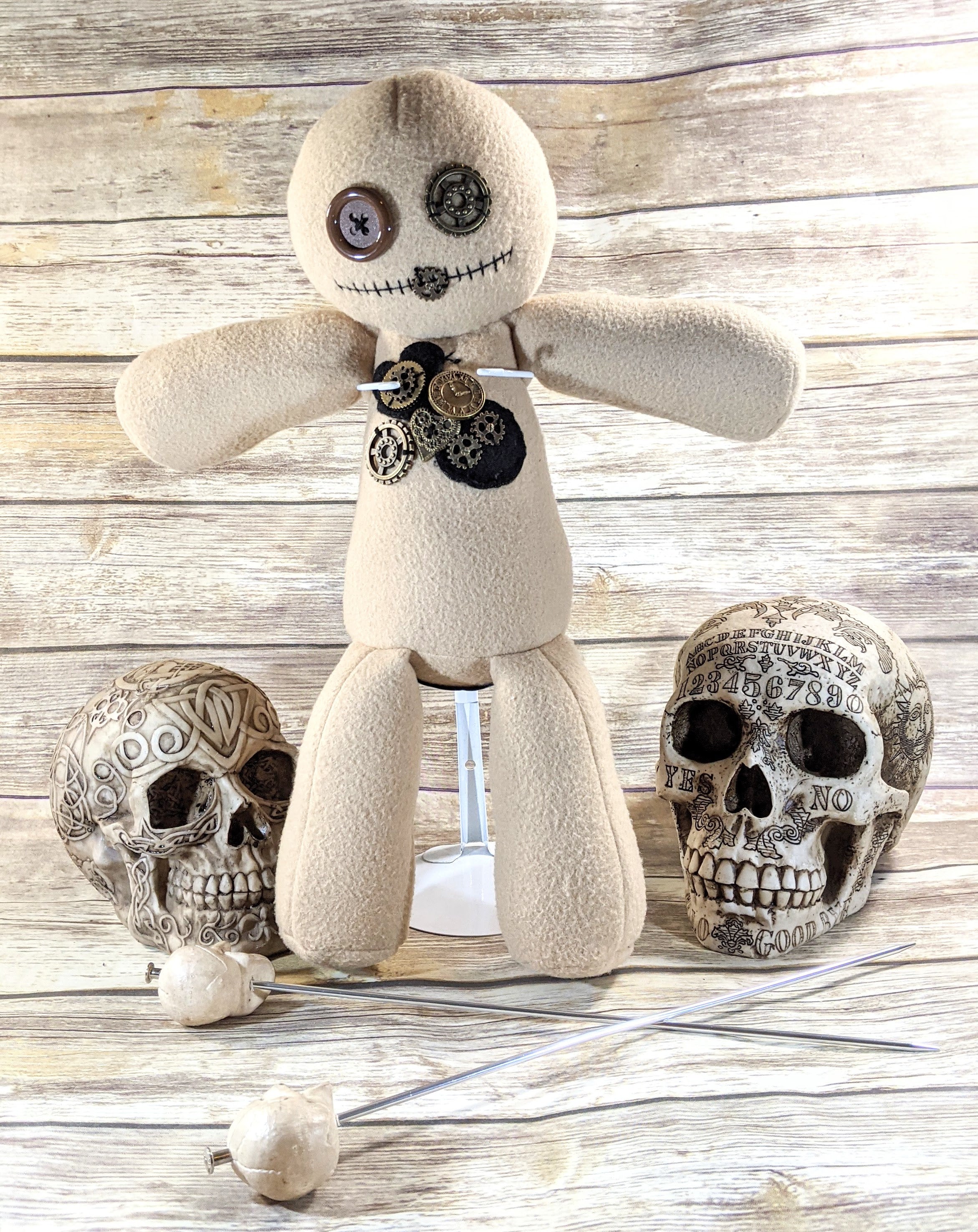 Handmade Gothic Plush Doll | Orphan Asylum Gothling Intake # 1068