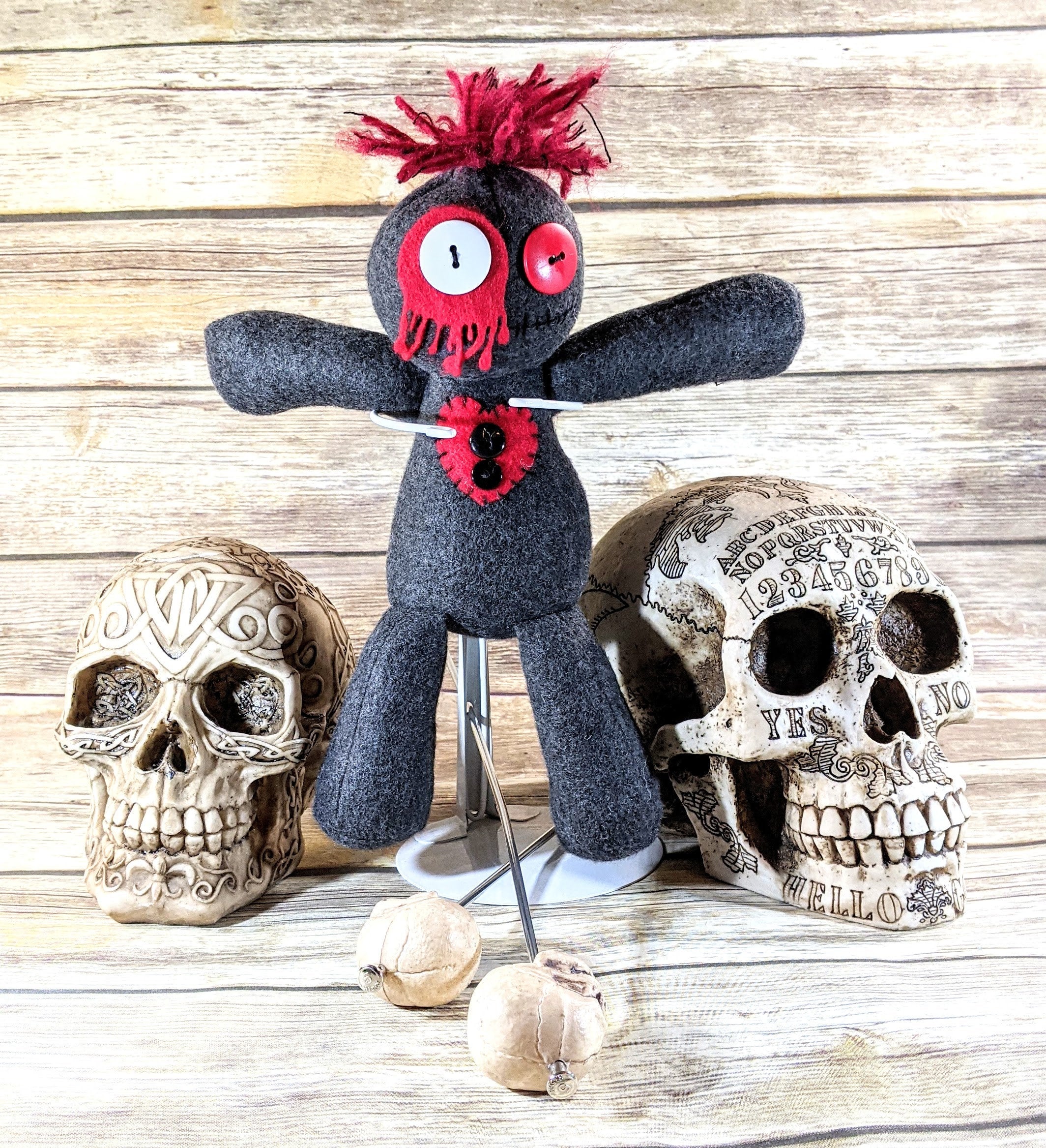 Handmade Gothic Plush Doll | Orphan Asylum Gothling Intake # 1079