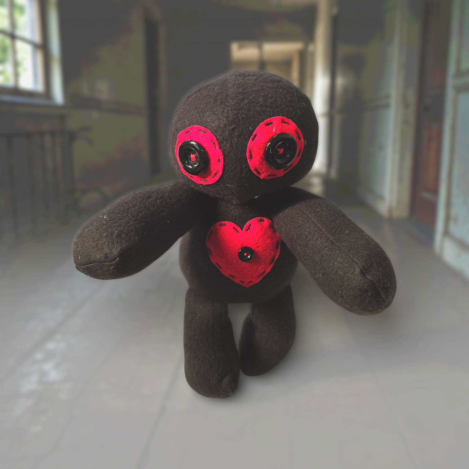 Handmade gothic orphan doll from the Orphan Asylum