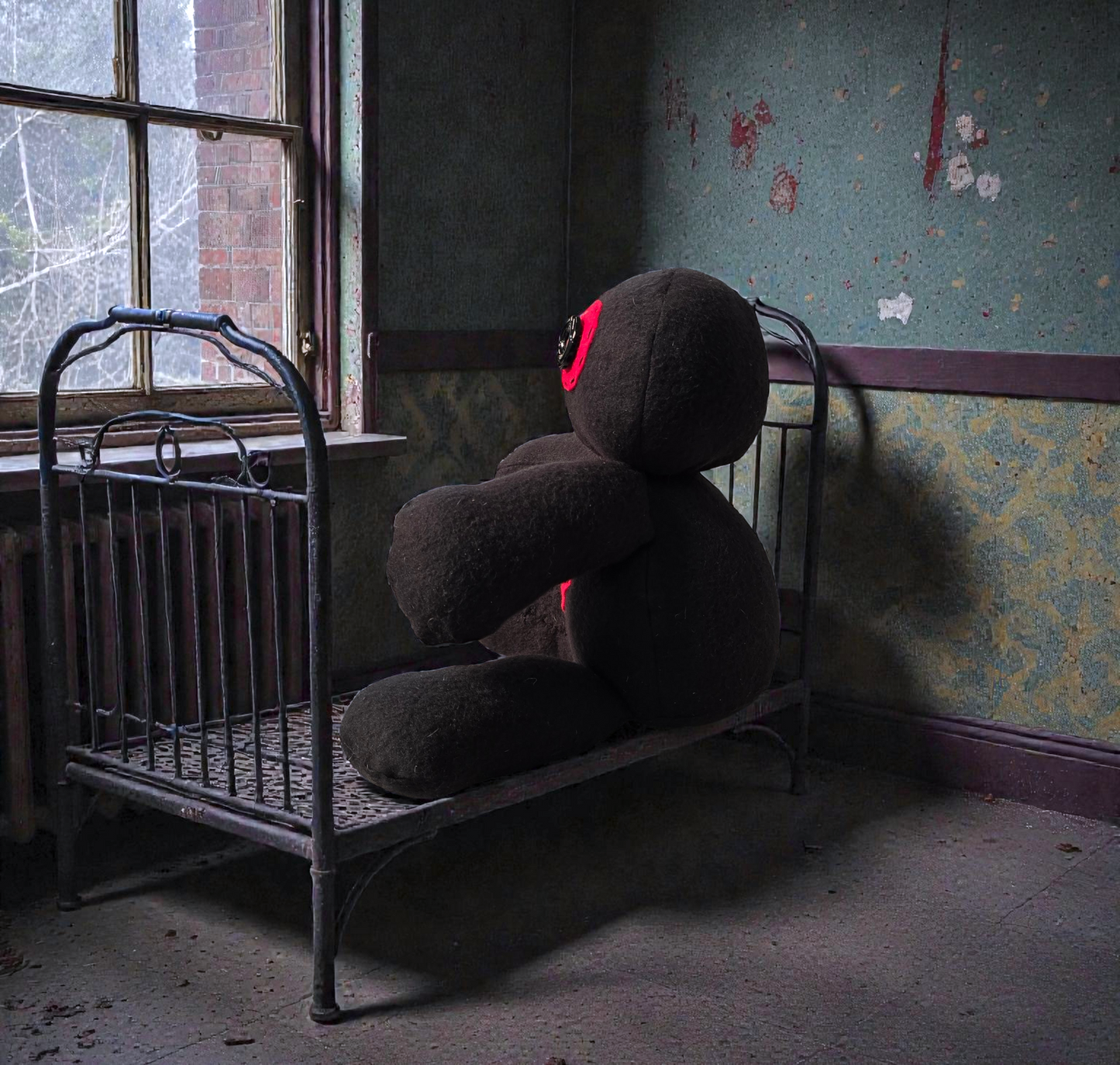 Handmade gothic orphan doll from the Orphan Asylum