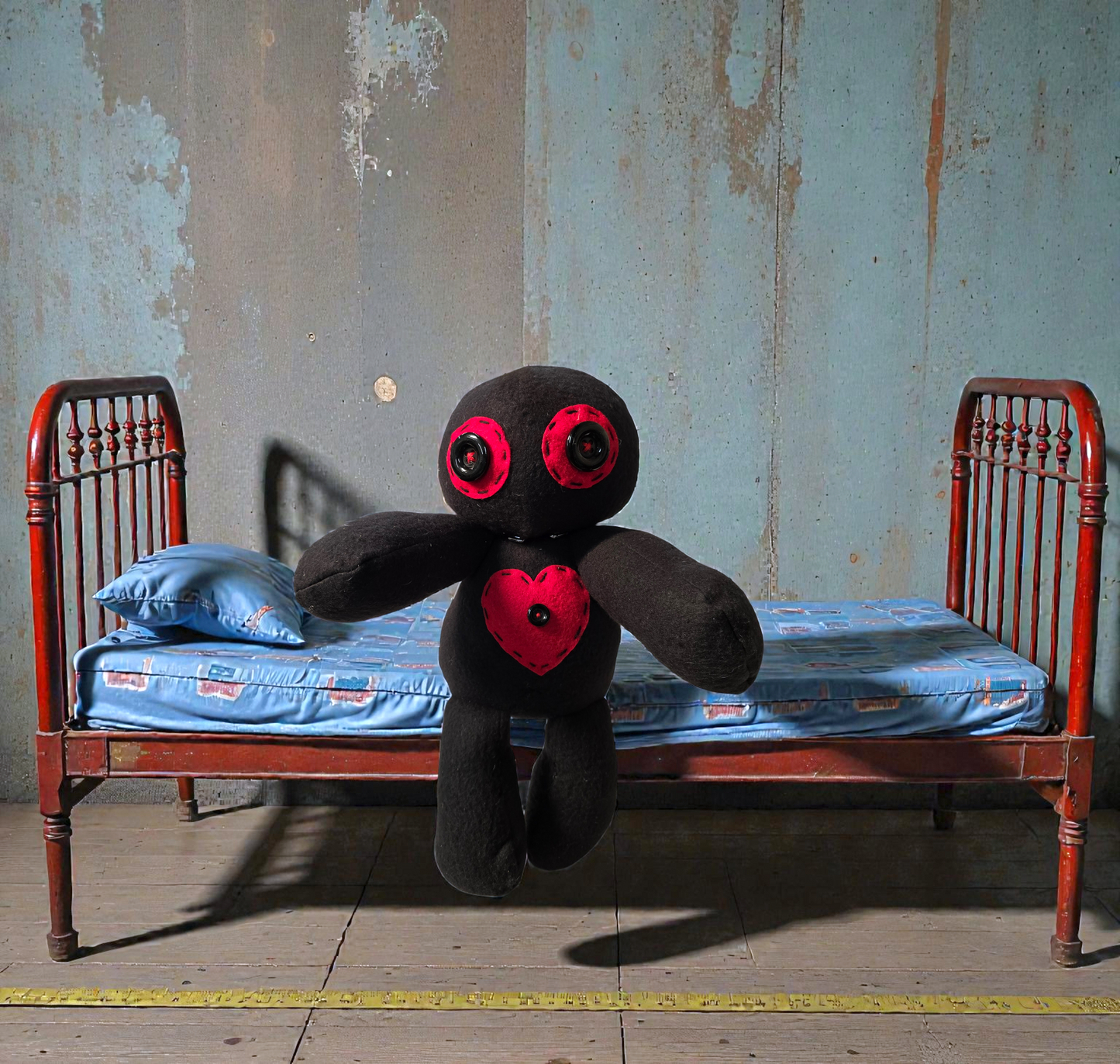 Handmade gothic orphan doll from the Orphan Asylum