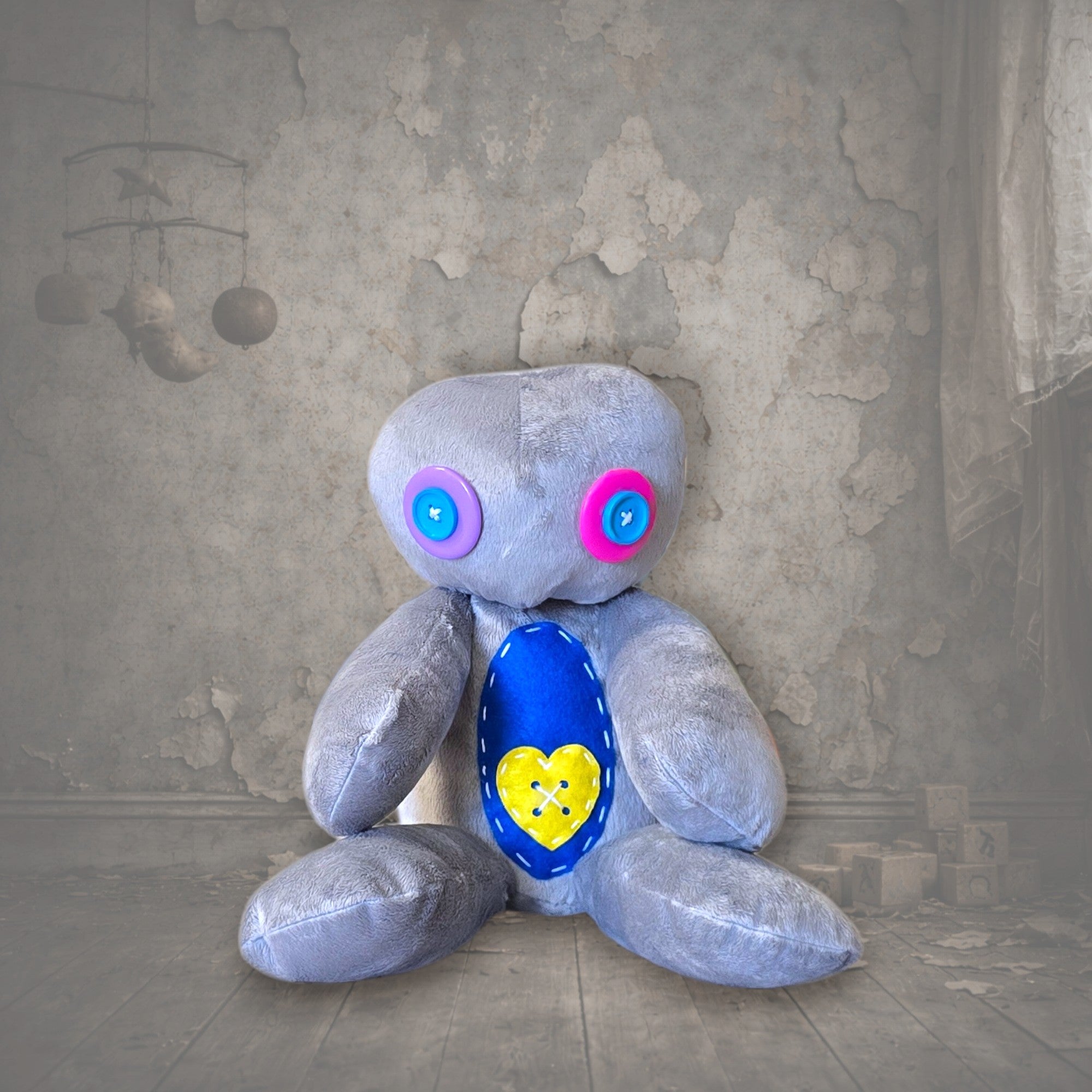 Handmade Gothic Plush Doll | Orphan Asylum Gothling Intake # 1007