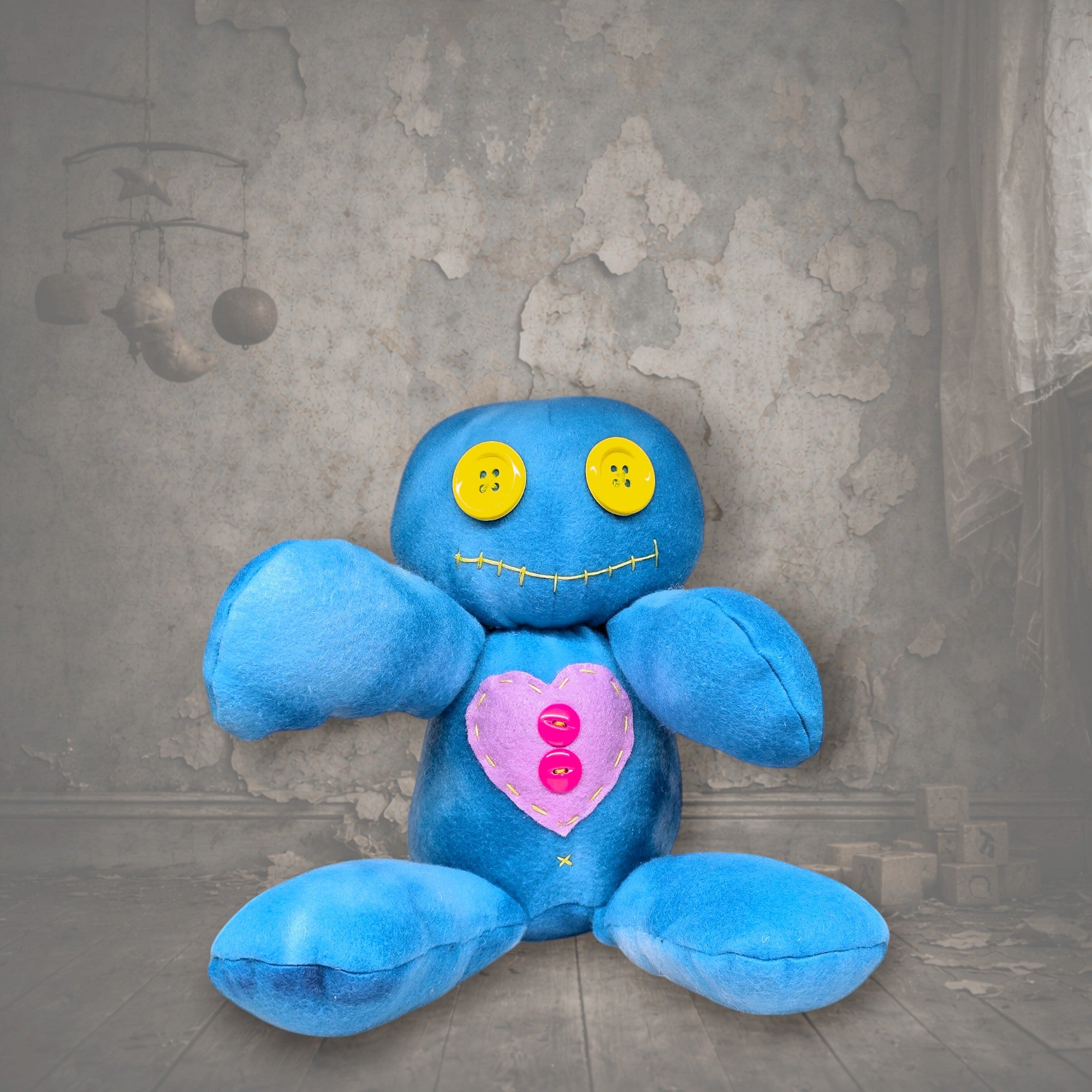 Handmade Creepy Gothic Plush Doll | Orphan Asylum Gothling Intake #1013