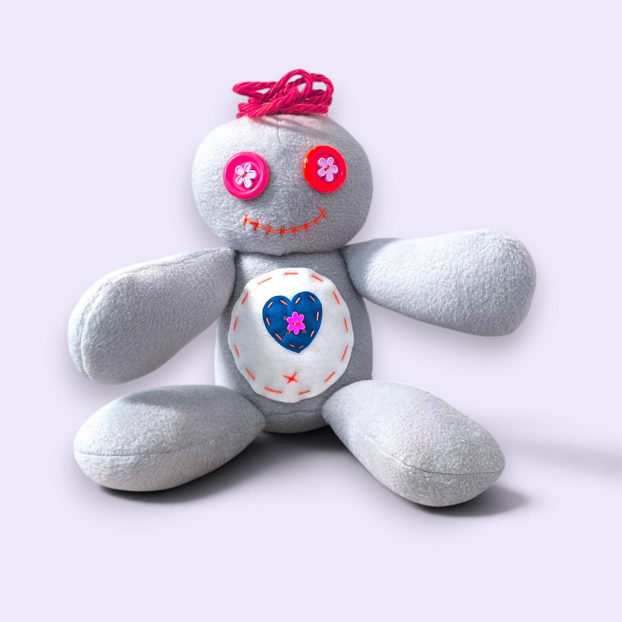 Handmade Creepy Gothic Plush Doll | Orphan Asylum Gothling Intake # 1014