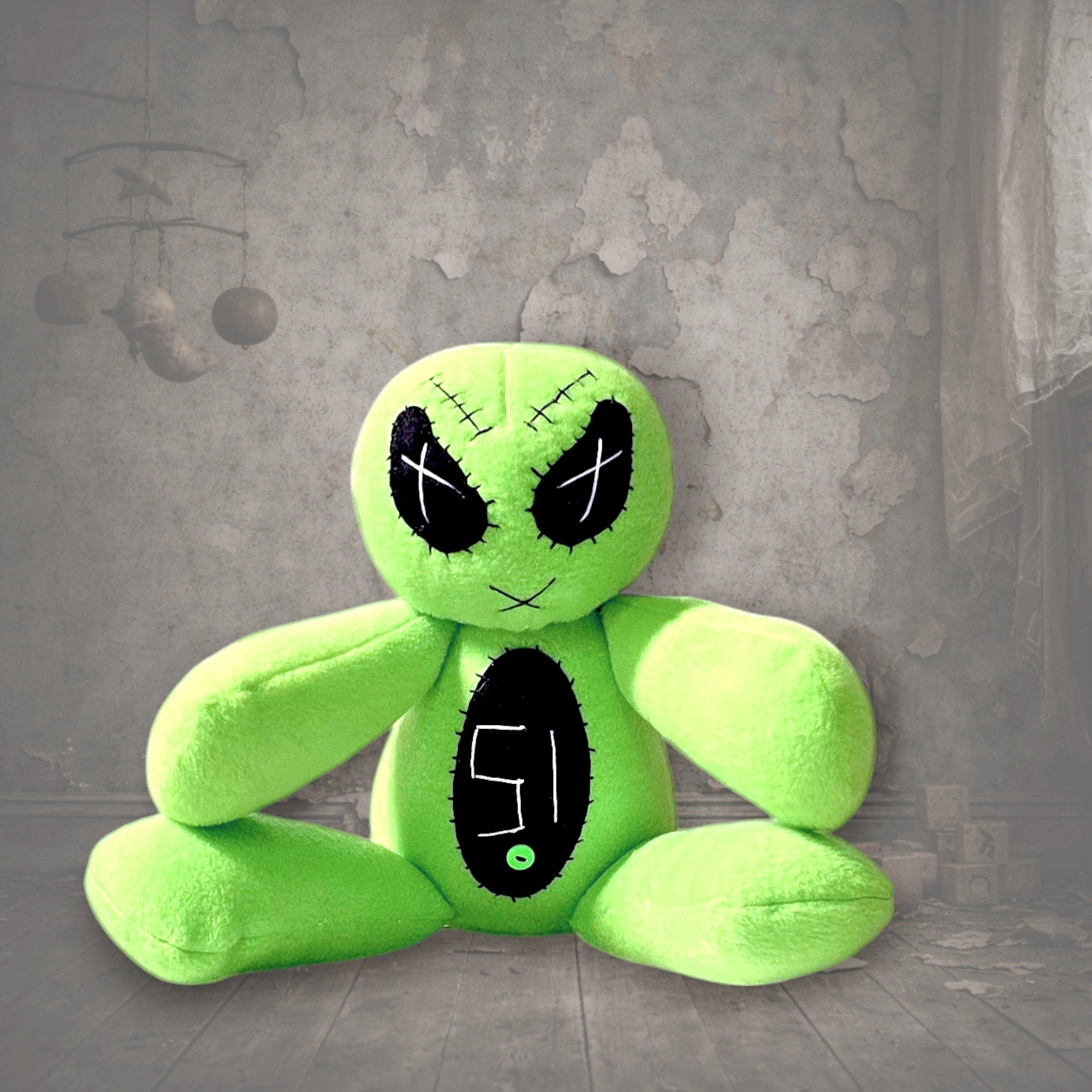 handmade gothic doll creepy plush gothling