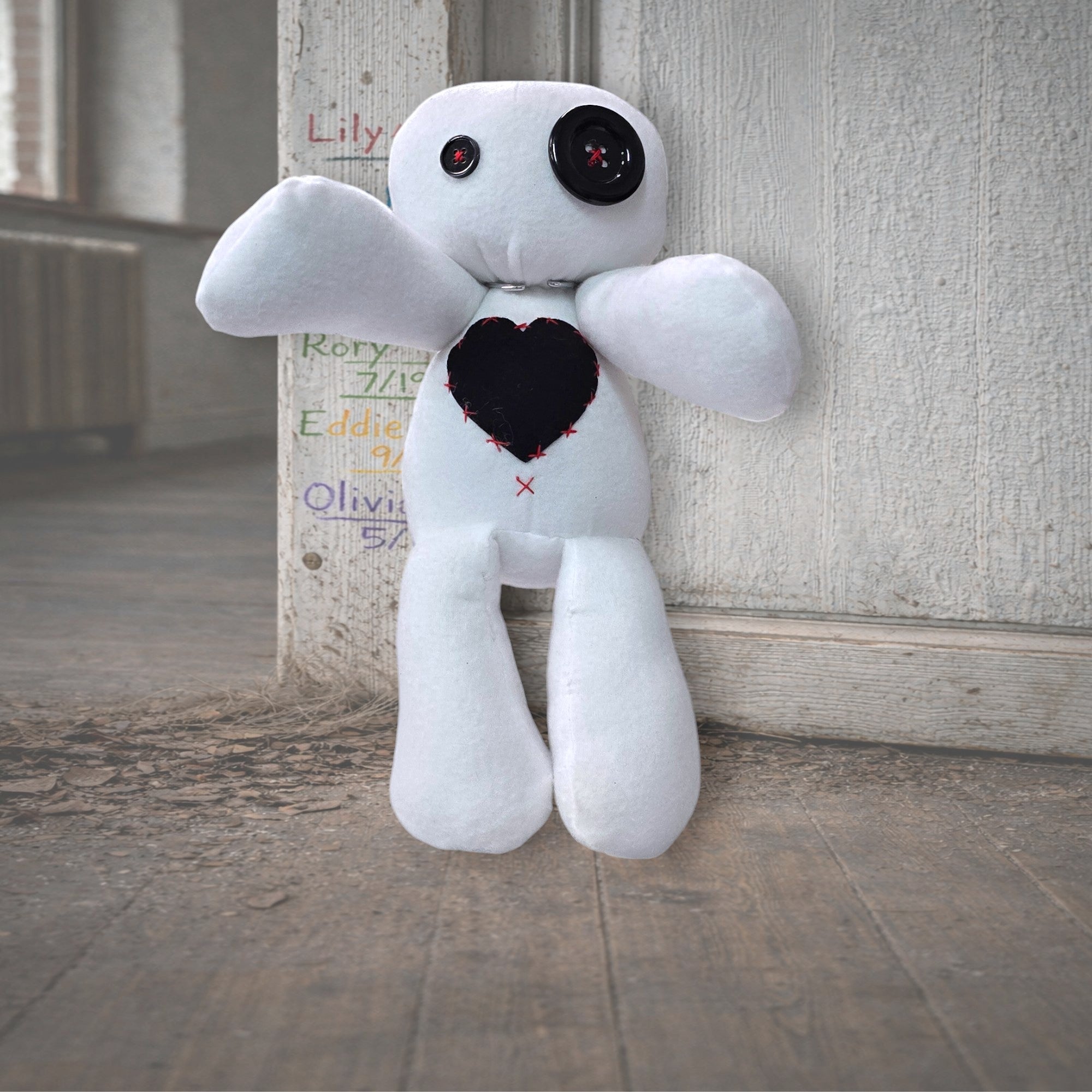 Handmade Gothic Plush Doll | Orphan Asylum Gothling Intake # 1017