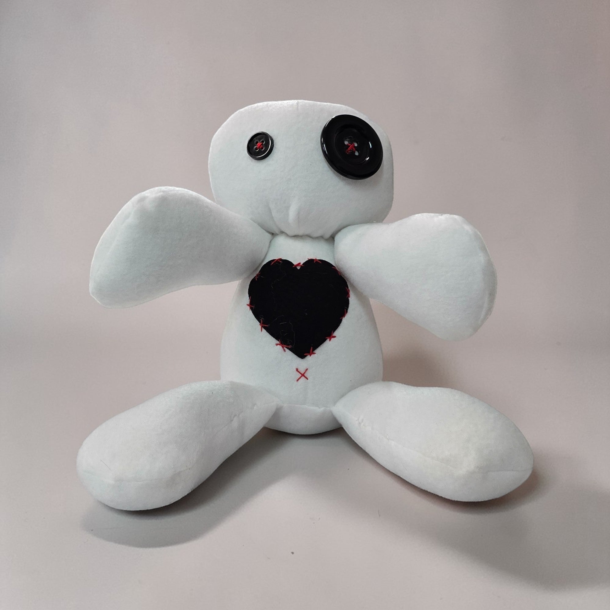 Handmade Creepy Gothic Plush Doll | Orphan Asylum Gothling Intake #1017
