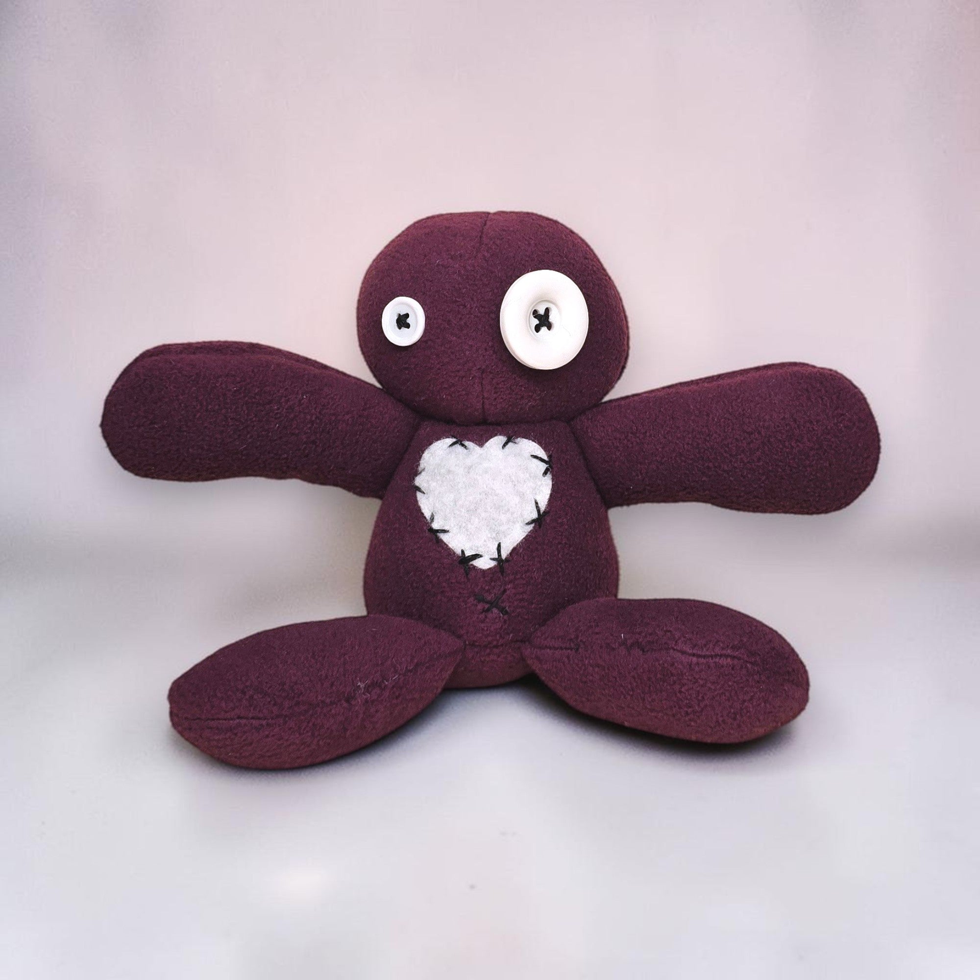 Handmade Creepy Gothic Plush Doll | Orphan Asylum Gothling Intake #1017