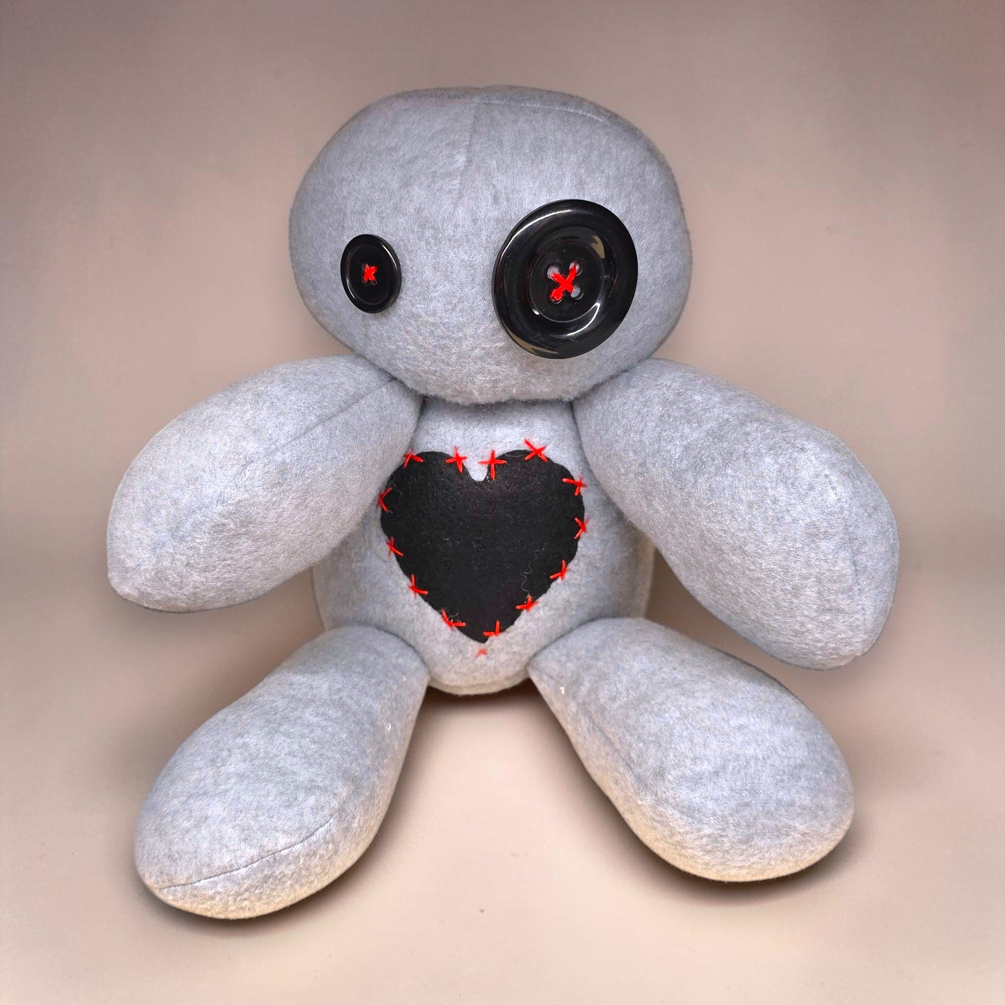 Handmade Creepy Gothic Plush Doll | Orphan Asylum Gothling Intake #1017