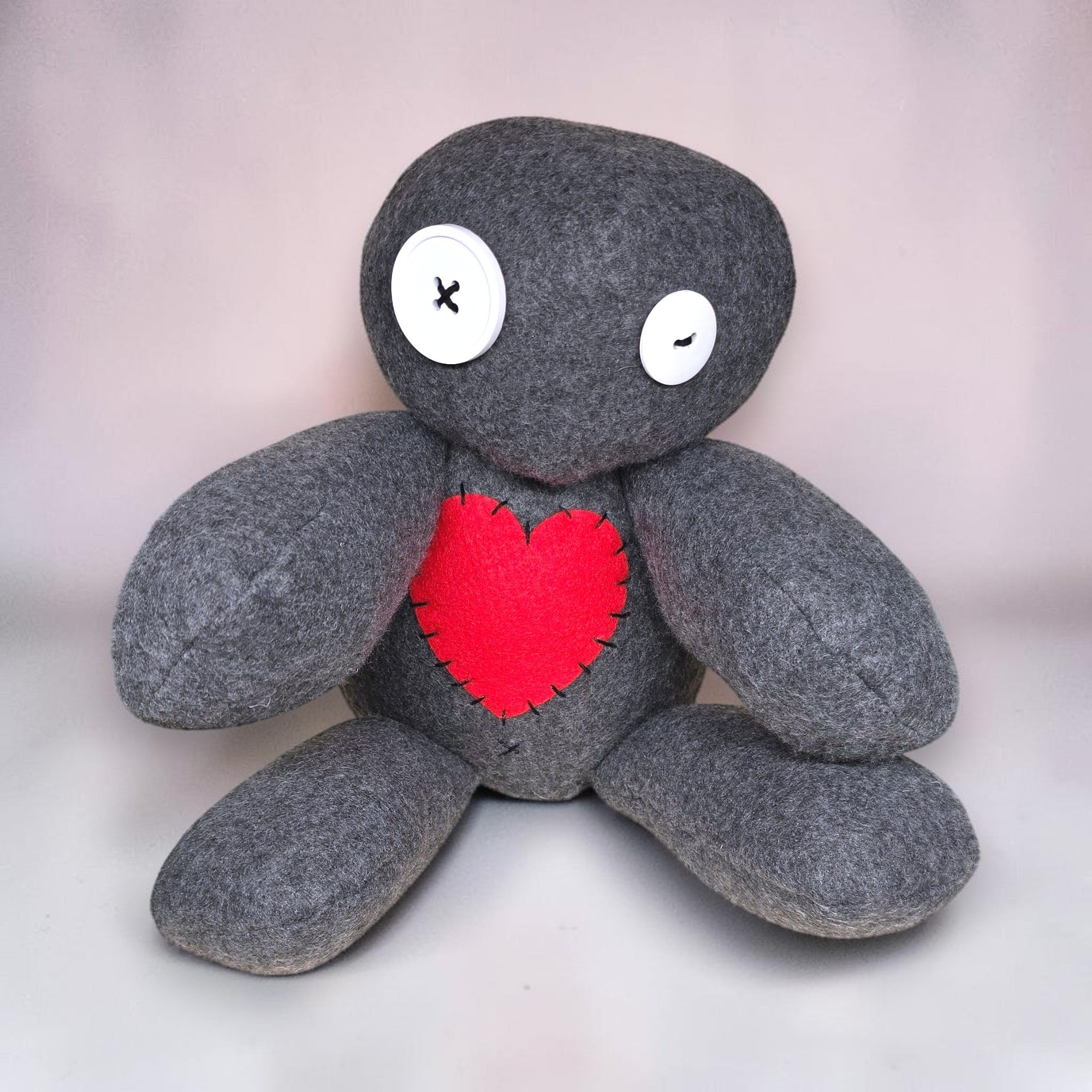 Handmade Creepy Gothic Plush Doll | Orphan Asylum Gothling Intake #1017
