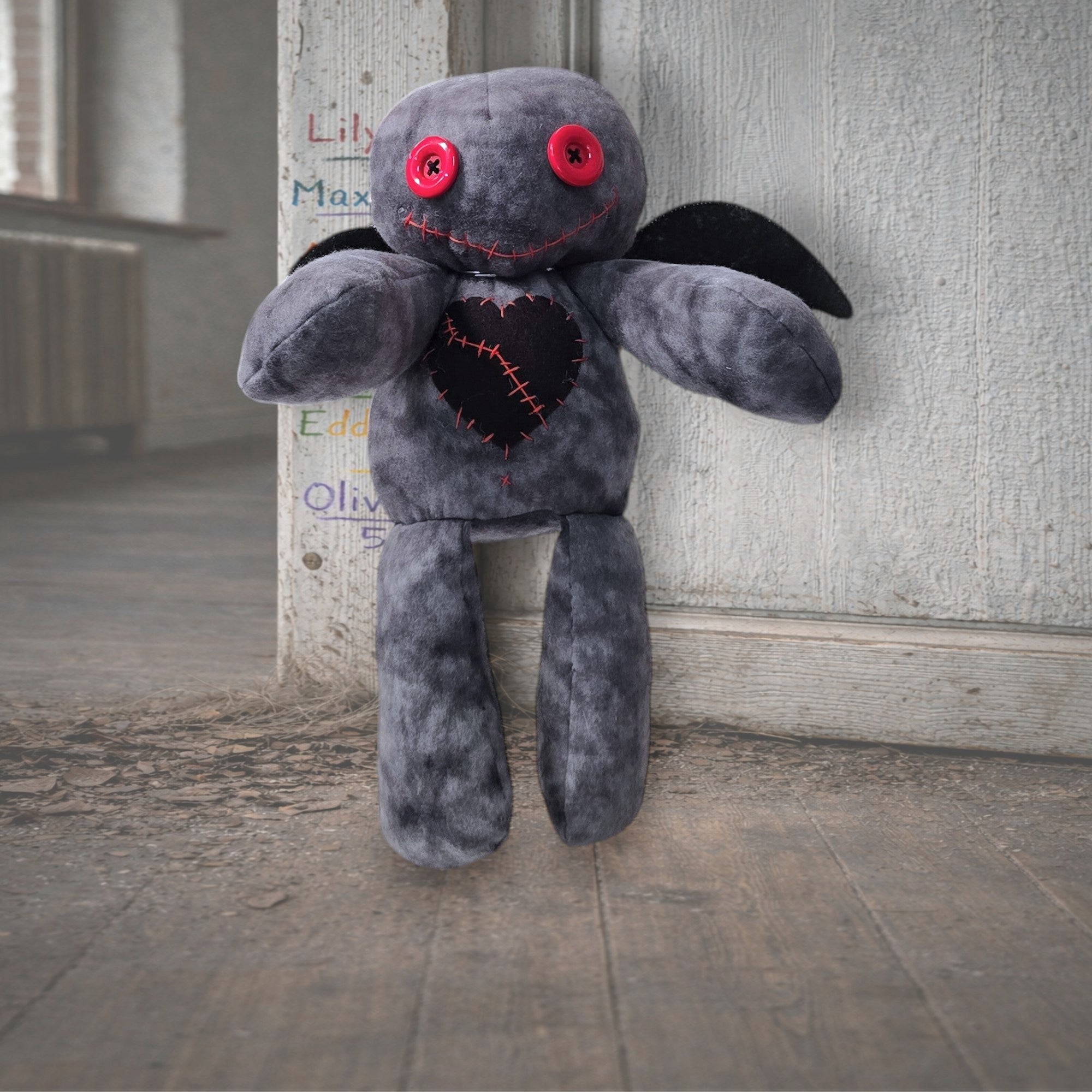 Handmade Gothic Plush Doll | Orphan Asylum Gothling Intake # 1021