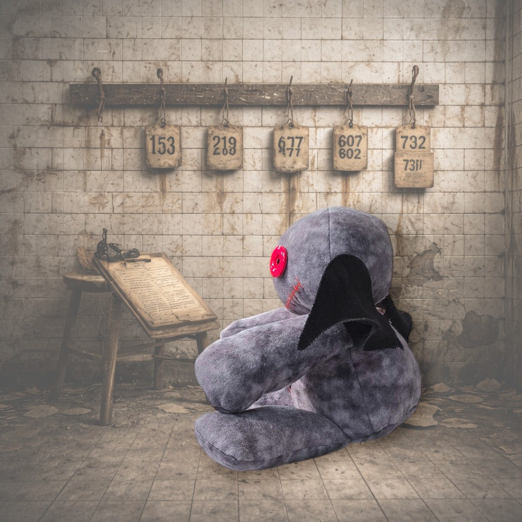 Handmade Gothic Plush Doll | Orphan Asylum Gothling Intake # 1021