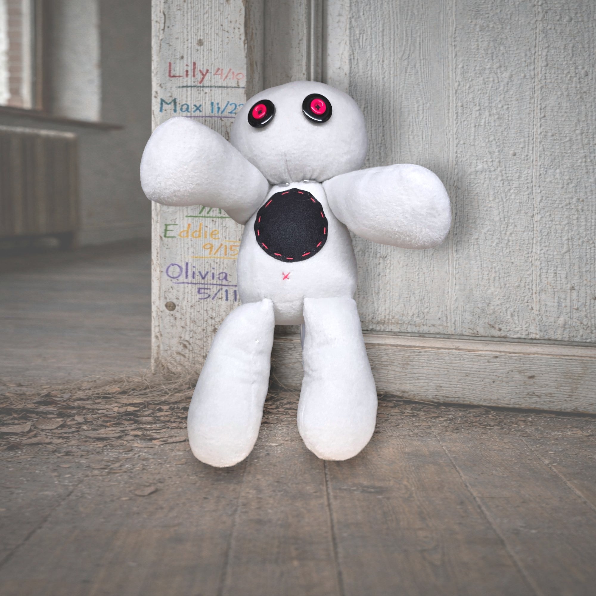 Handmade Creepy Gothic Plush Doll | Orphan Asylum Gothling Intake #1028