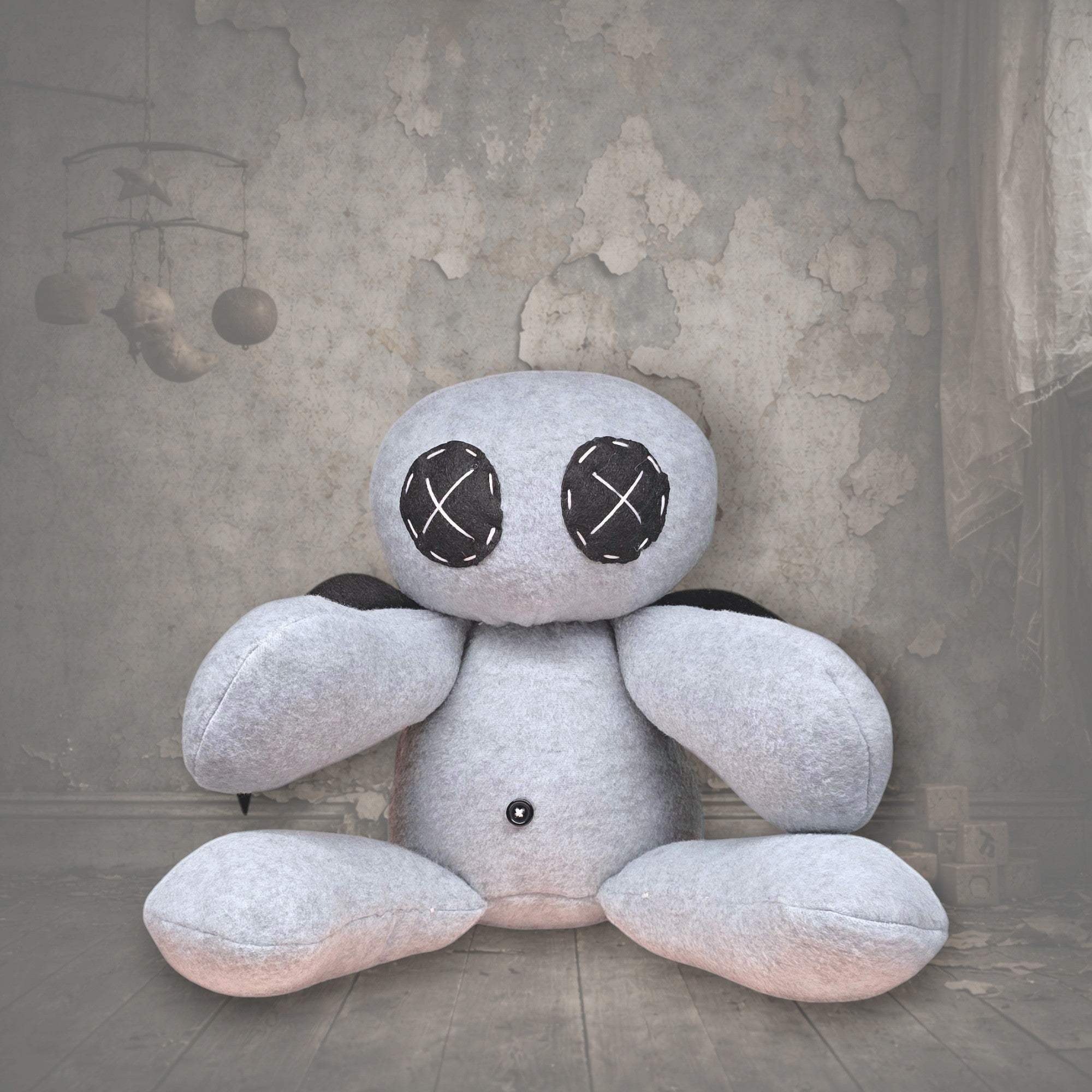 Handmade Creepy Gothic Plush Doll | Orphan Asylum Gothling Intake #1031