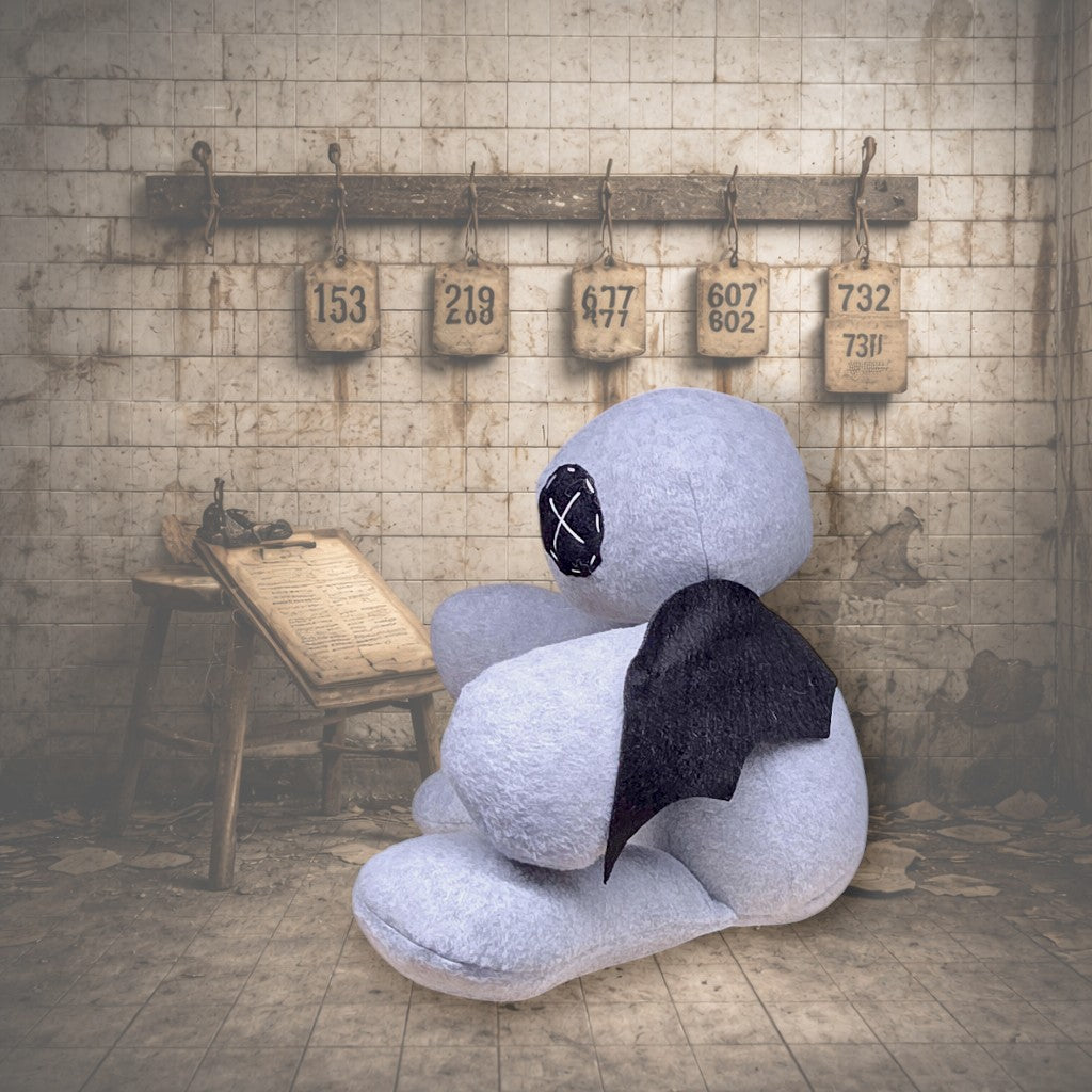 Handmade Creepy Gothic Plush Doll | Orphan Asylum Gothling Intake #1031